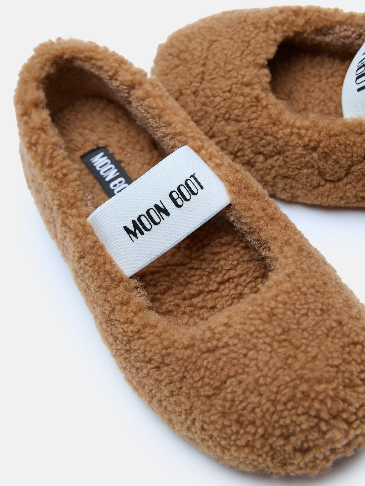 MOON BOOT Ballerina Donna SHEARLING-Cognac
