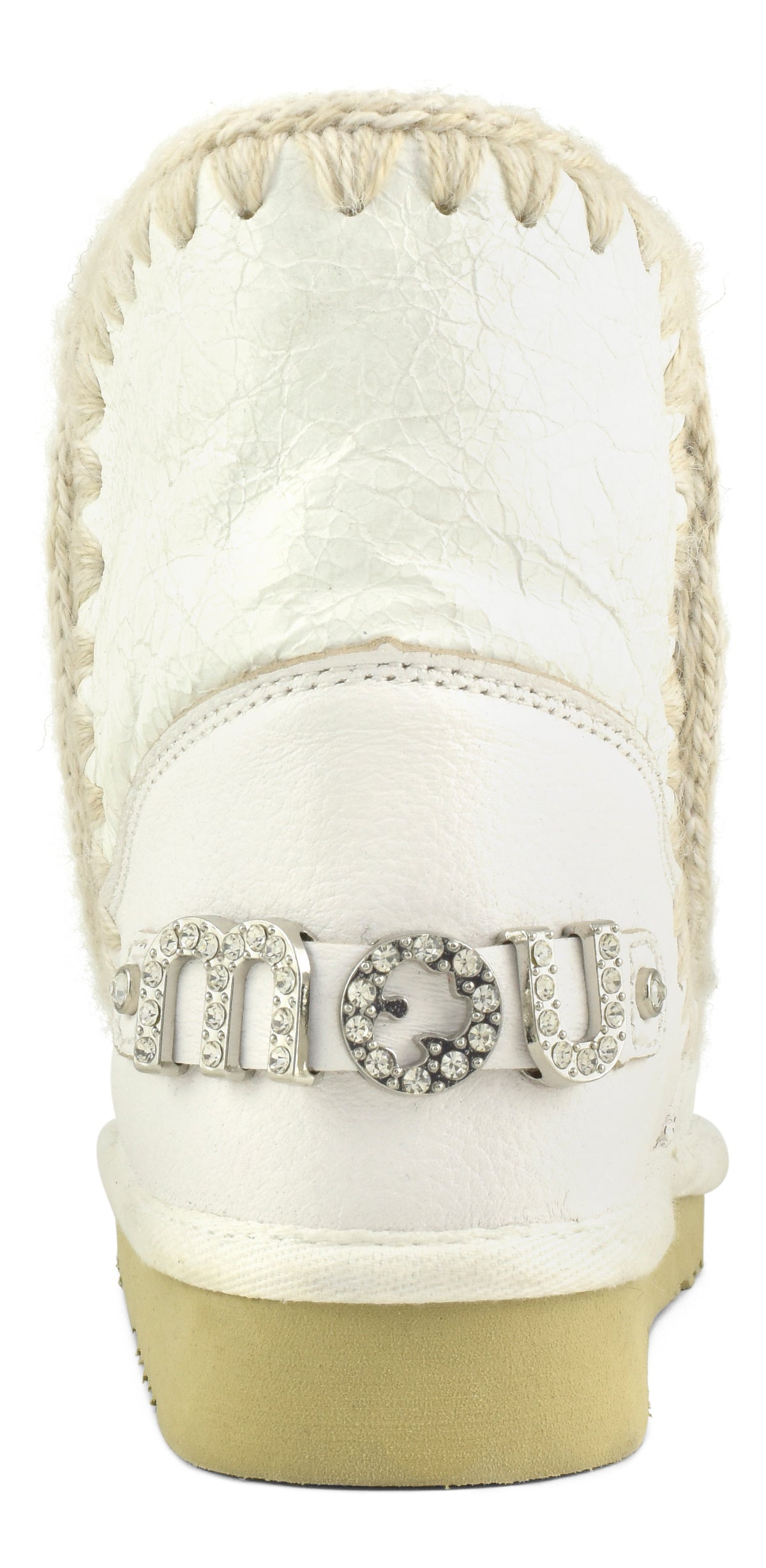 MOU Stivaletto Donna ESKIMO 18 RHINESTONES Logo-Waxi White