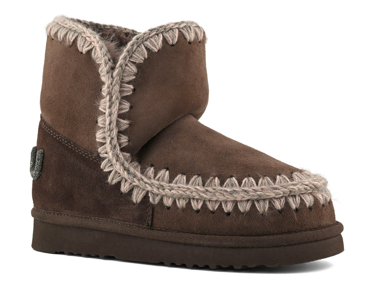 MOU Stivaletto Donna Eskimo 18 Glitter Logo-Brown Pepper