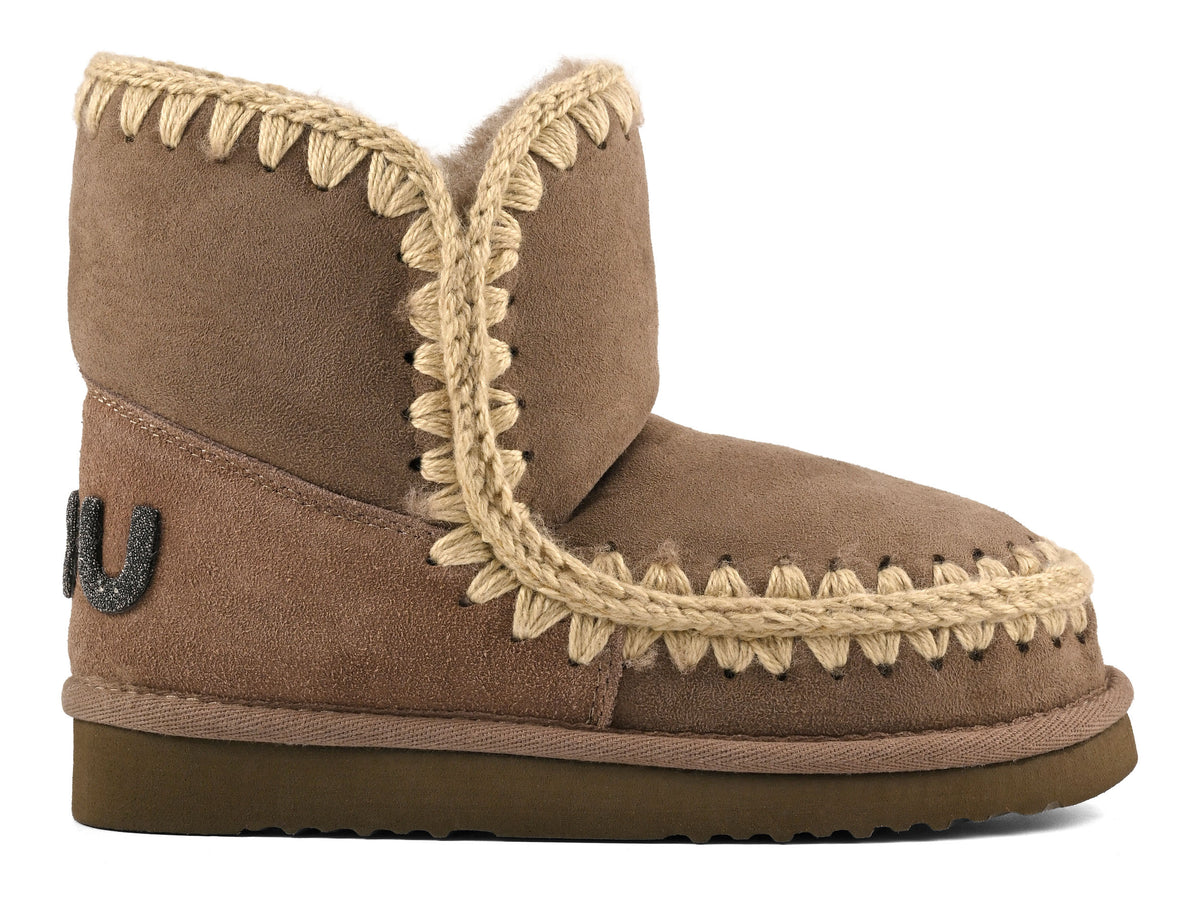 MOU Stivaletto Donna Eskimo 18 Glitter Logo-Elephant Grey