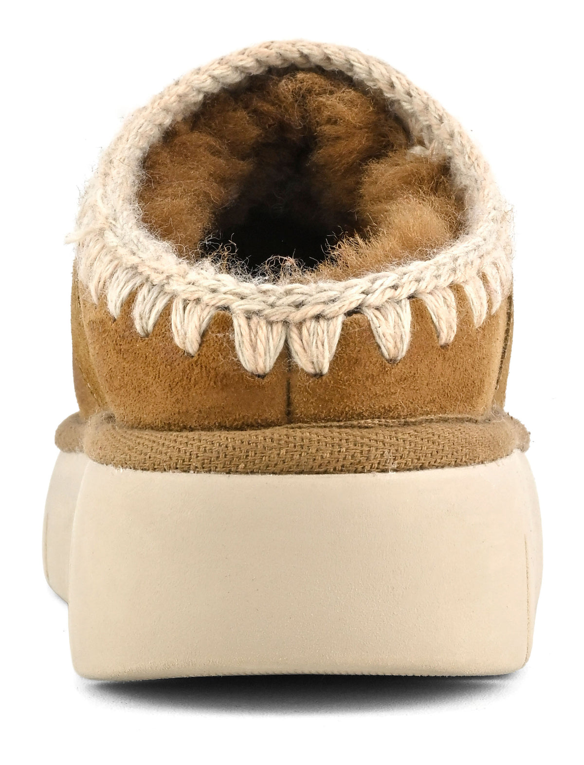 MOU Ciabatta Donna Bounce Clog Metal Logo-Cognac