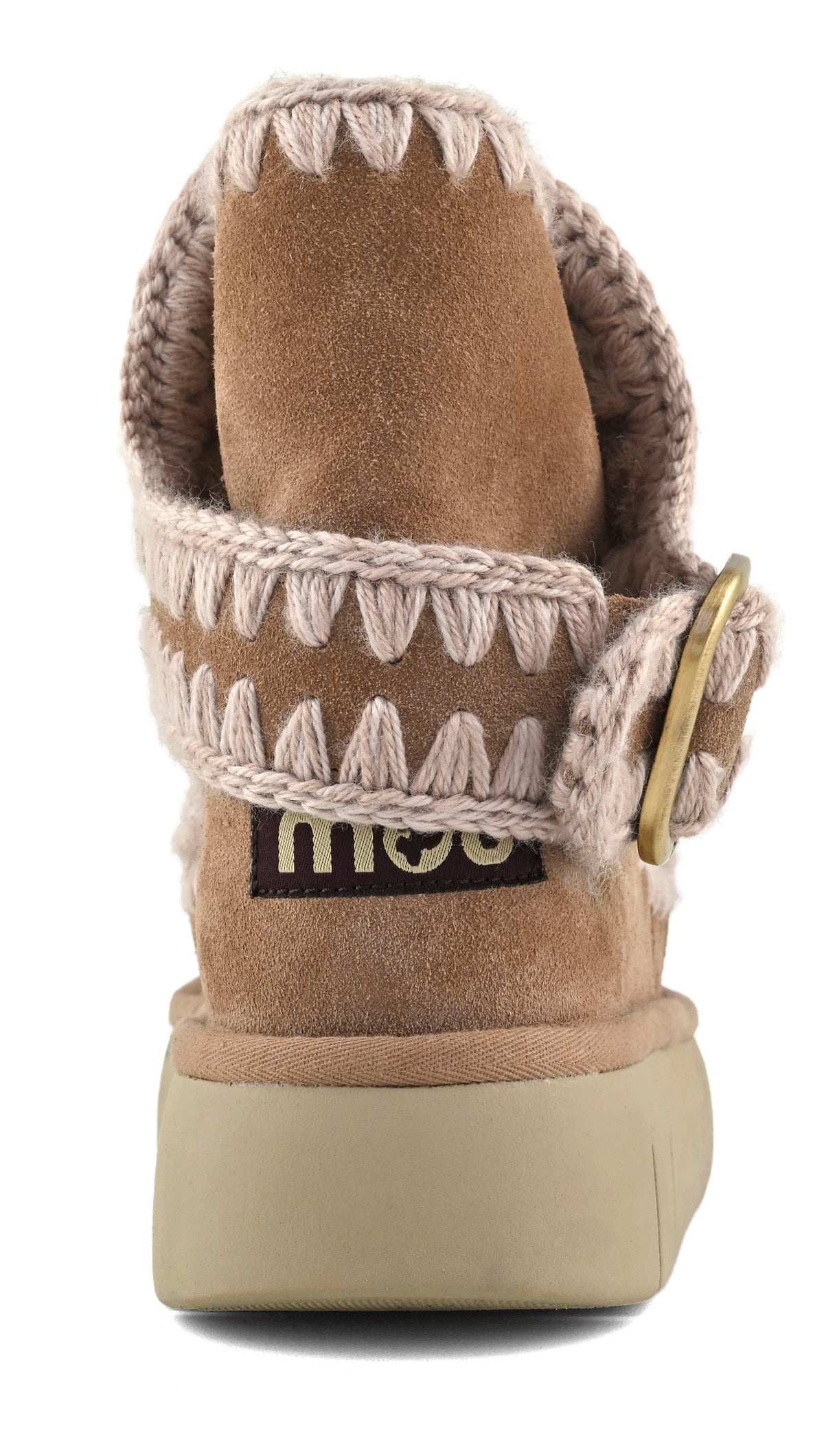 MOU Stivaletto Donna Bounce Boot Buckle Strap-Pink Brown