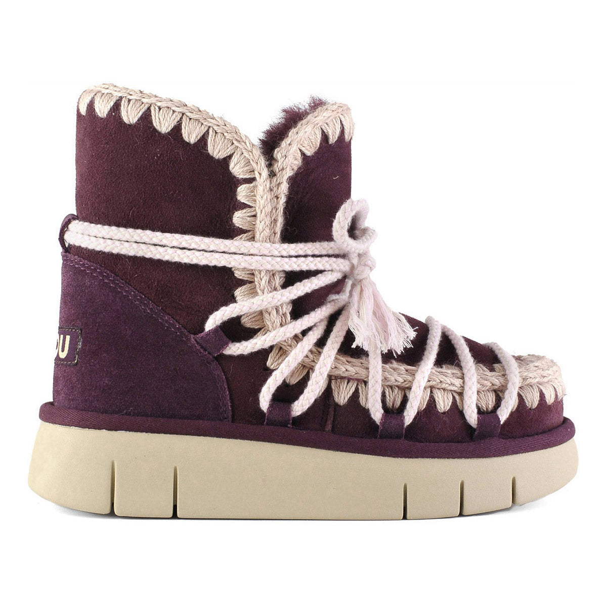 MOU Stivaletto Donna Bounce Boot Scoubidoo Lace-Cabernet