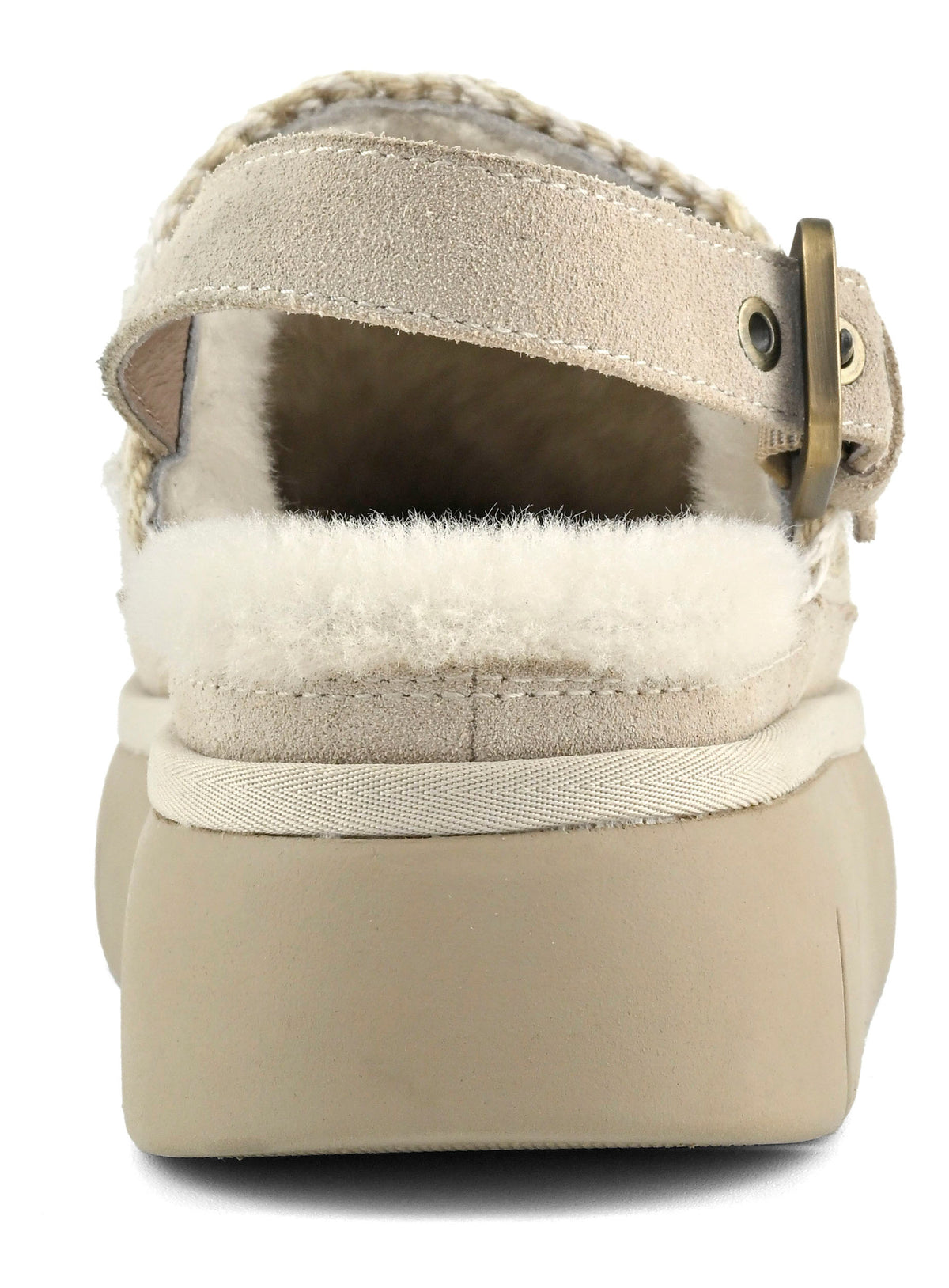 MOU Sabot Donna Bounce Clog Back Strap-Chalk