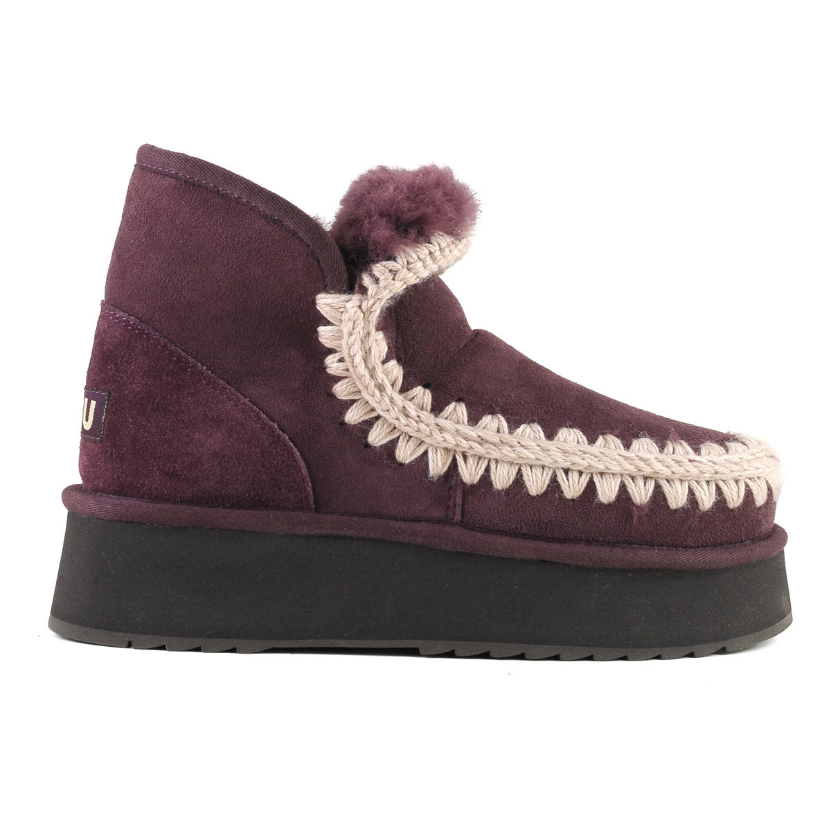 MOU Stivaletto Donna Mini Eskimo Platform Boot-Cabernet