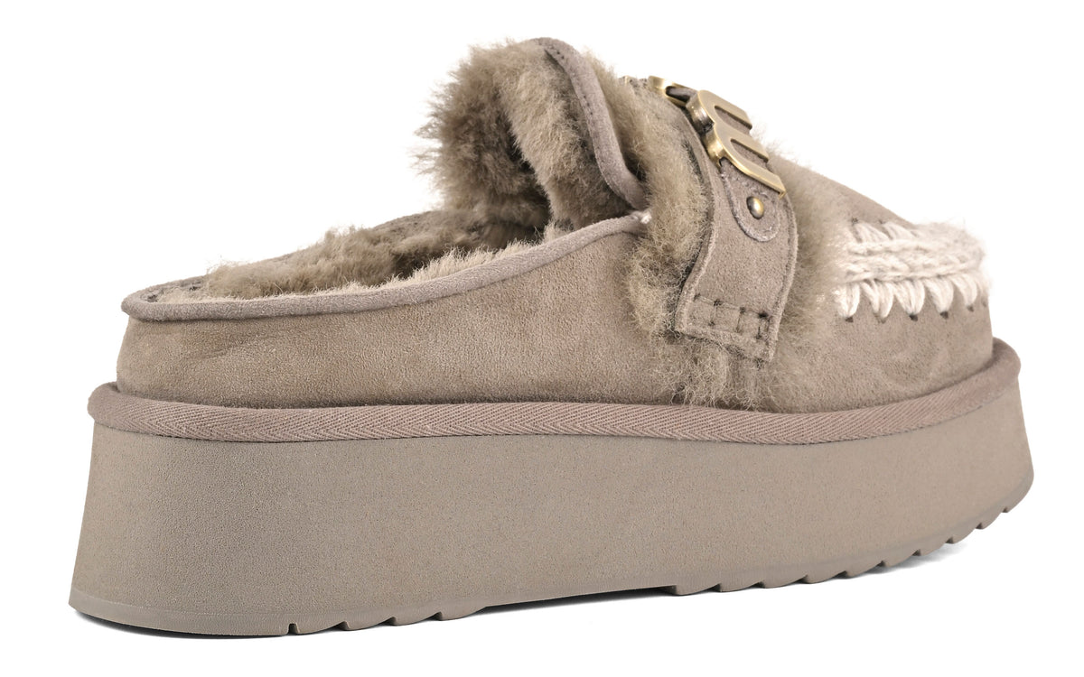 MOU Ciabatta Donna PLATFORM CLOG-New Grey