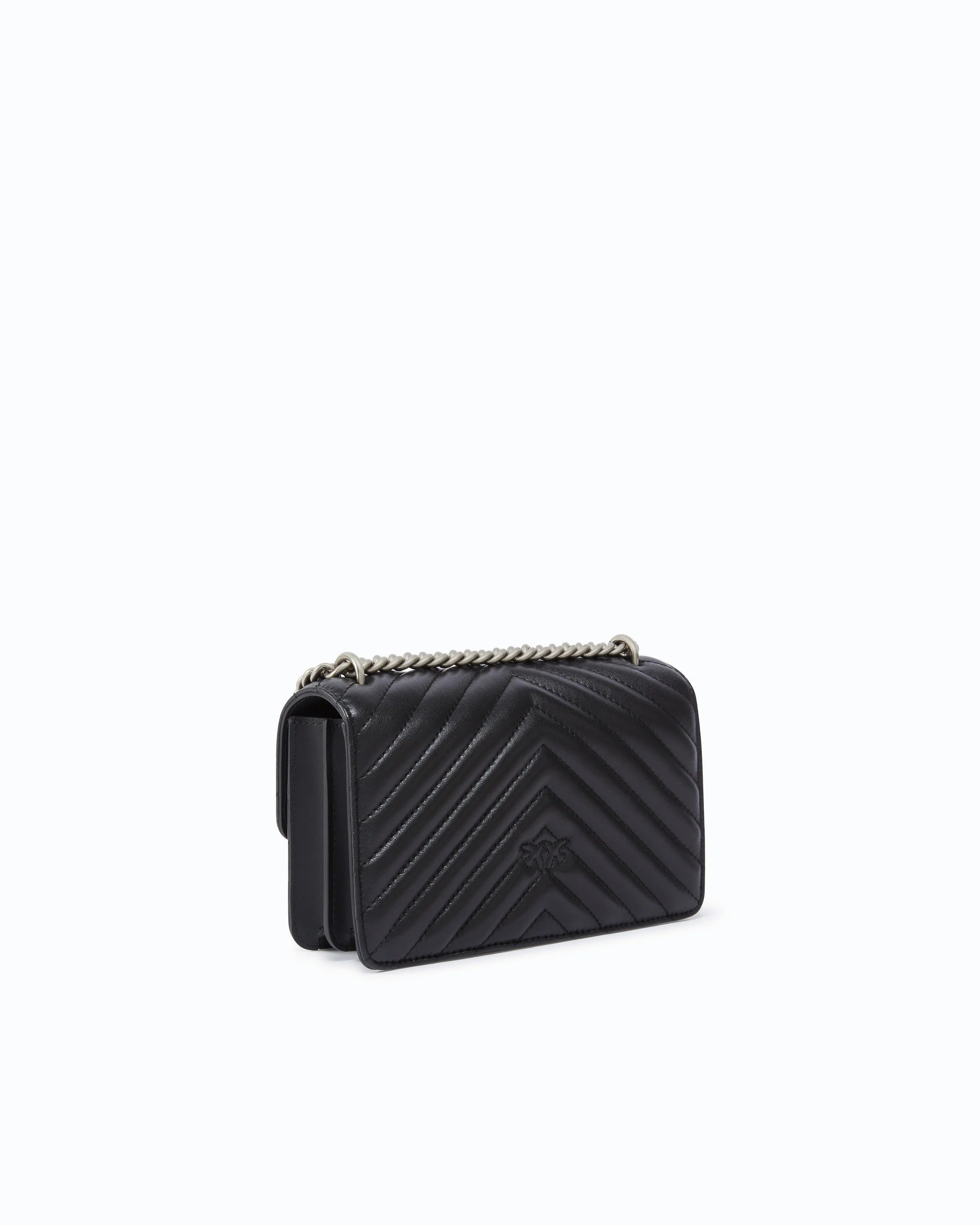 PINKO Borsa LOVE ONE MINI DC-Nero/Silver