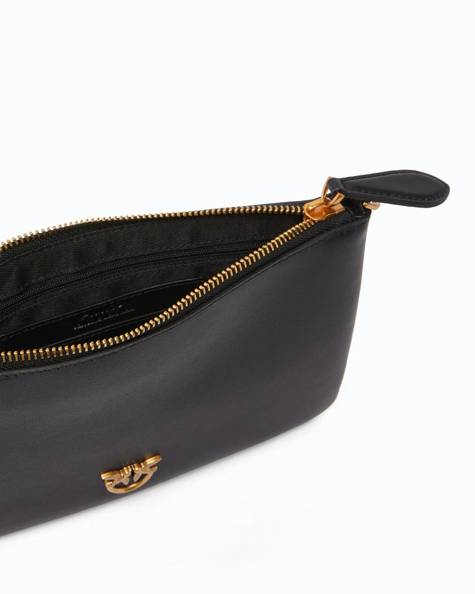 PINKO Borsa FLAT CLASSIC-Nero/Gold
