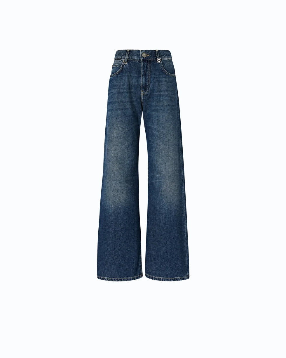 PINKO Jeans WANDA WIDE LEG-Blu Scuro