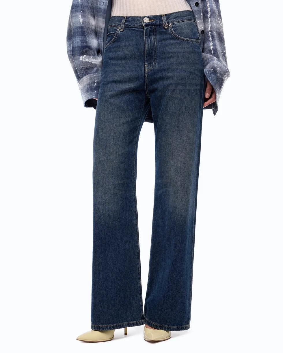 PINKO Jeans WANDA WIDE LEG-Blu Scuro
