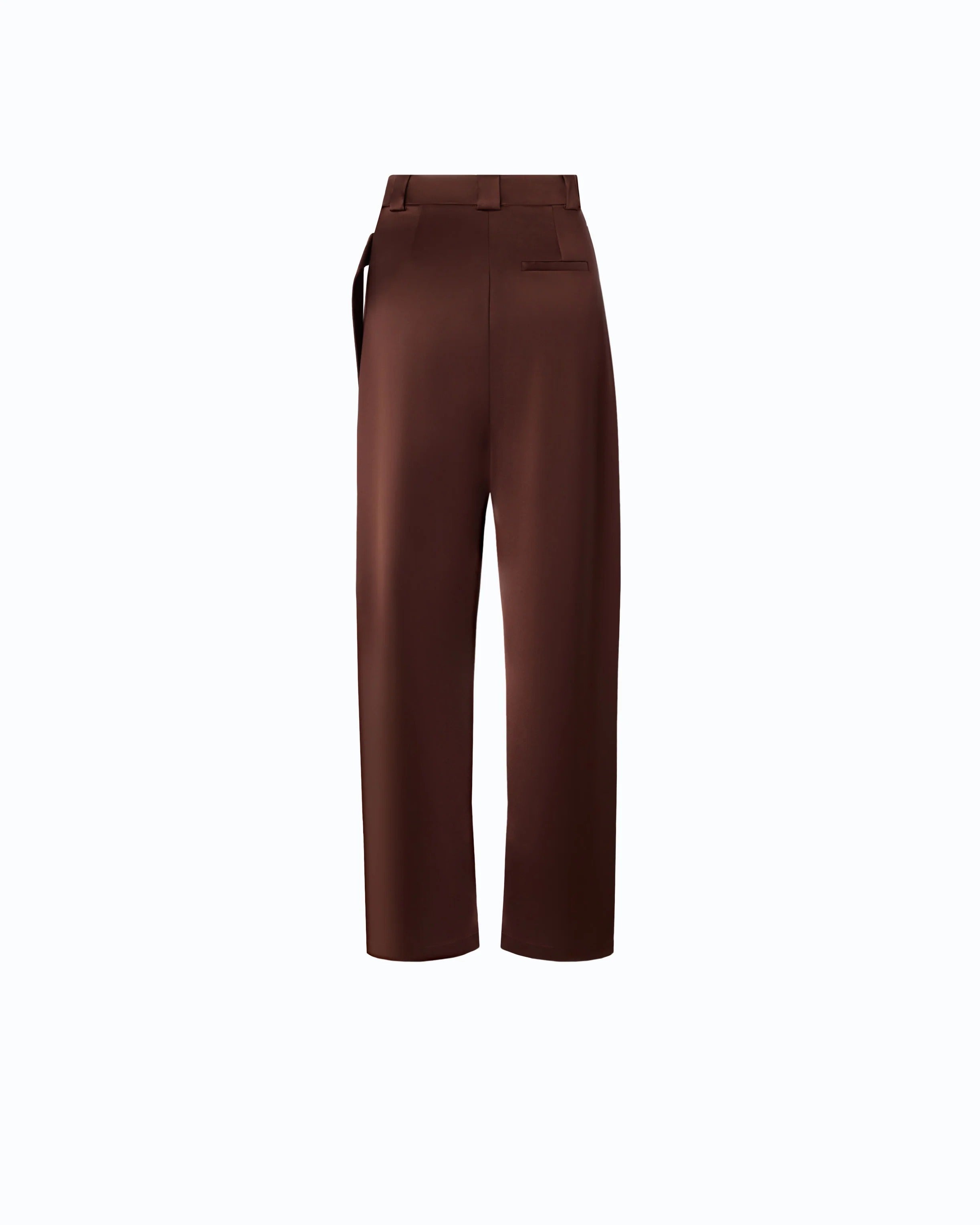 PINKO Pantalone Pesce Satin-Cioccolato