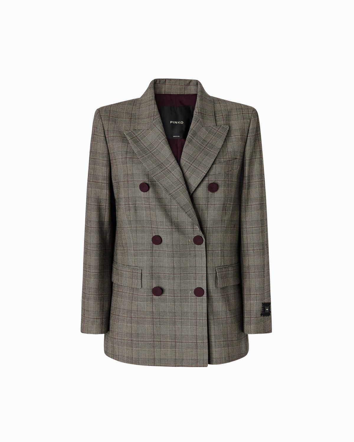 PINKO Giacca NEW GUINEA-Multicolor Beige/Bordeaux/Nero