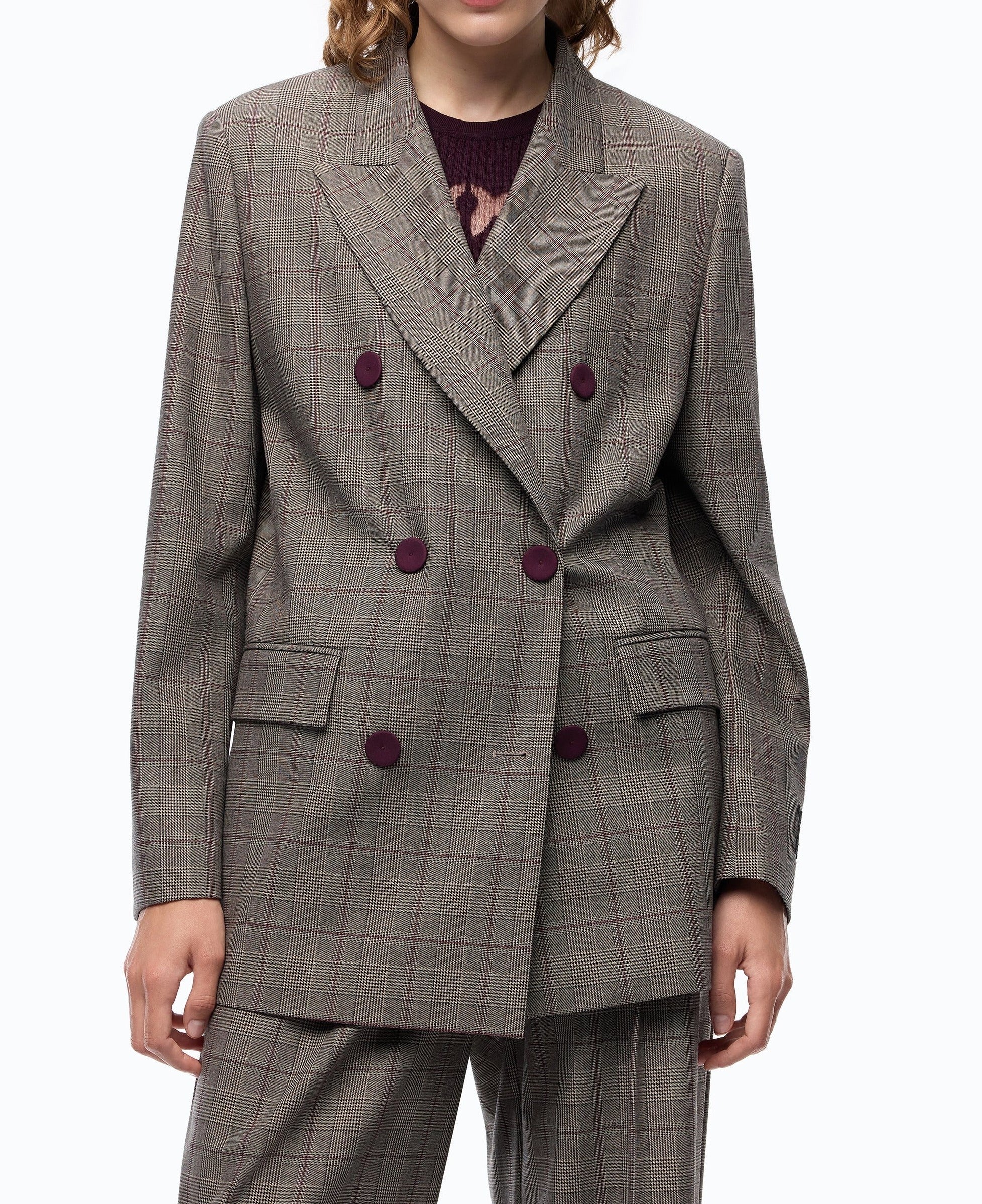 PINKO Giacca NEW GUINEA-Multicolor Beige/Bordeaux/Nero