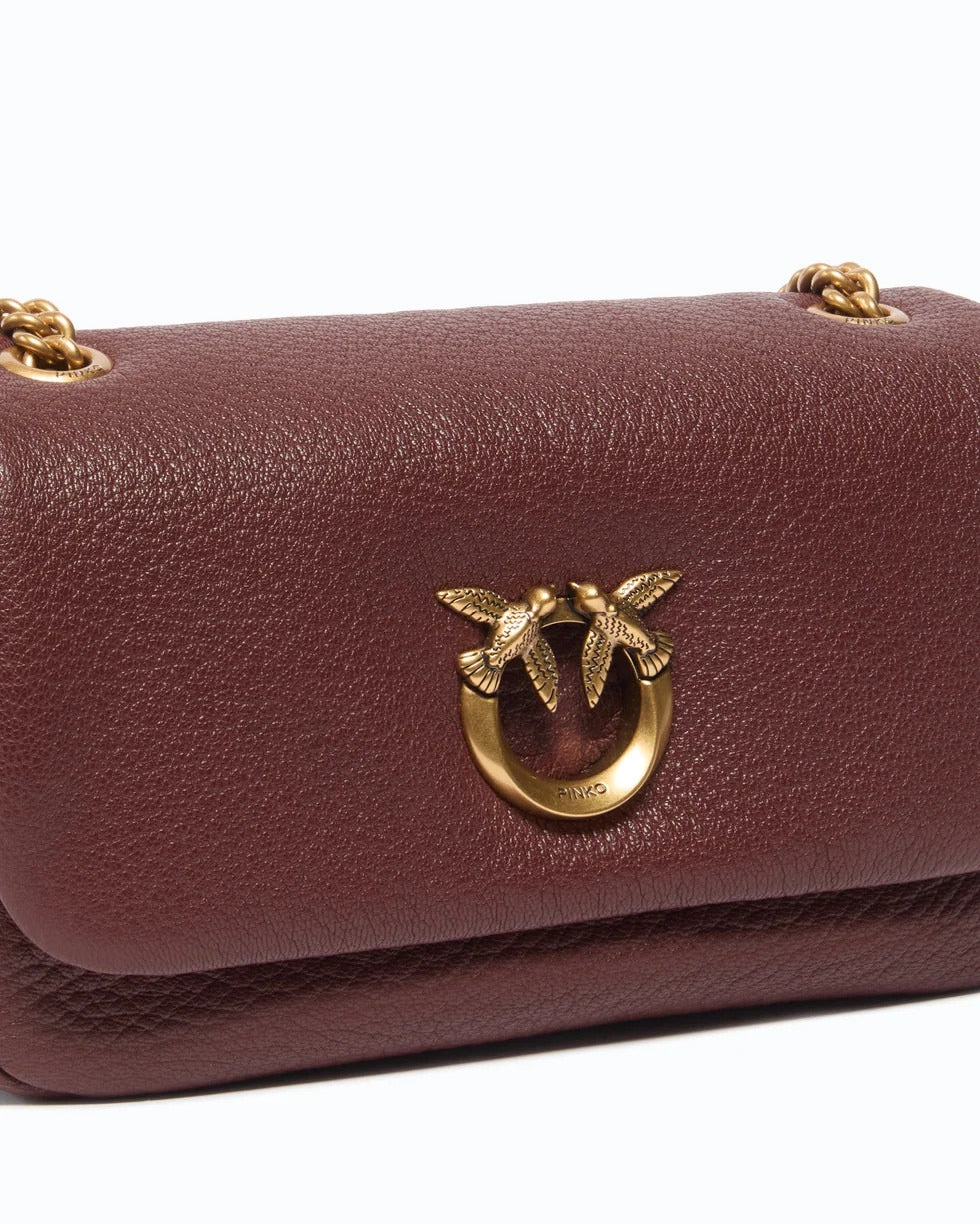PINKO Borsa CLICK SOFT HORIZONTAL-Castano