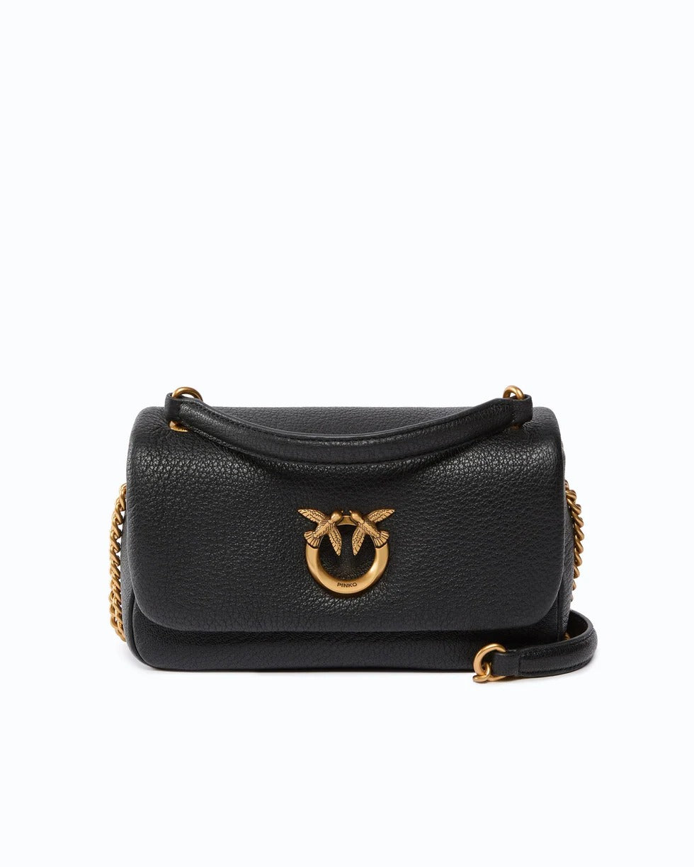 PINKO Borsa CLICK SOFT HORIZONTAL-Nero