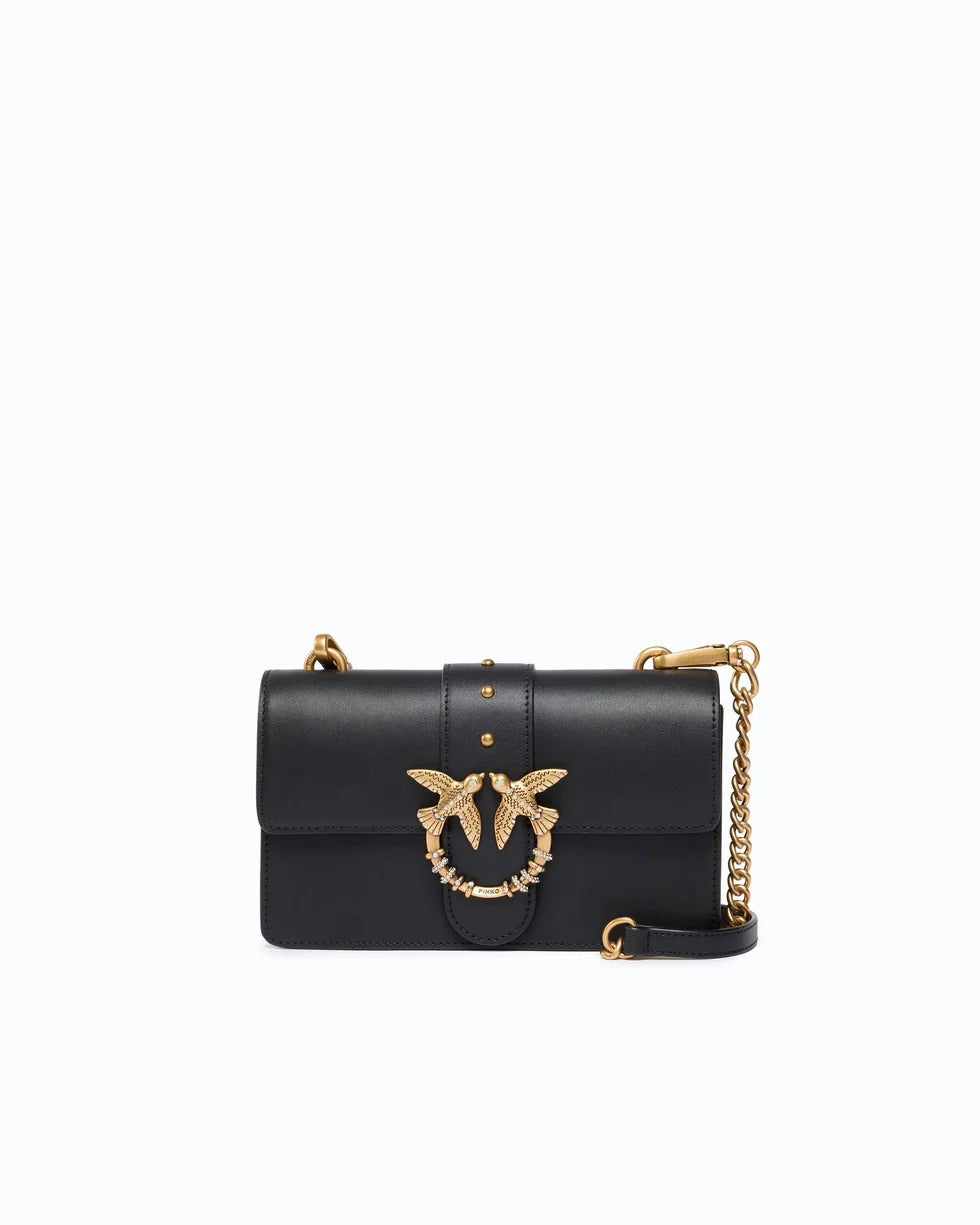 PINKO Borsa LOVE ONE MINI NEW BUCKLE-Nero