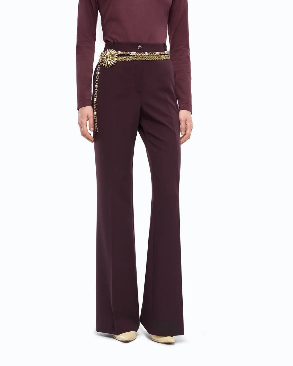 PINKO PANTALONE Petalo-Bordeaux