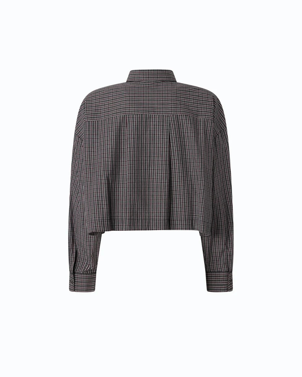 PINKO Camicia CARLINA-Nero/Rosso