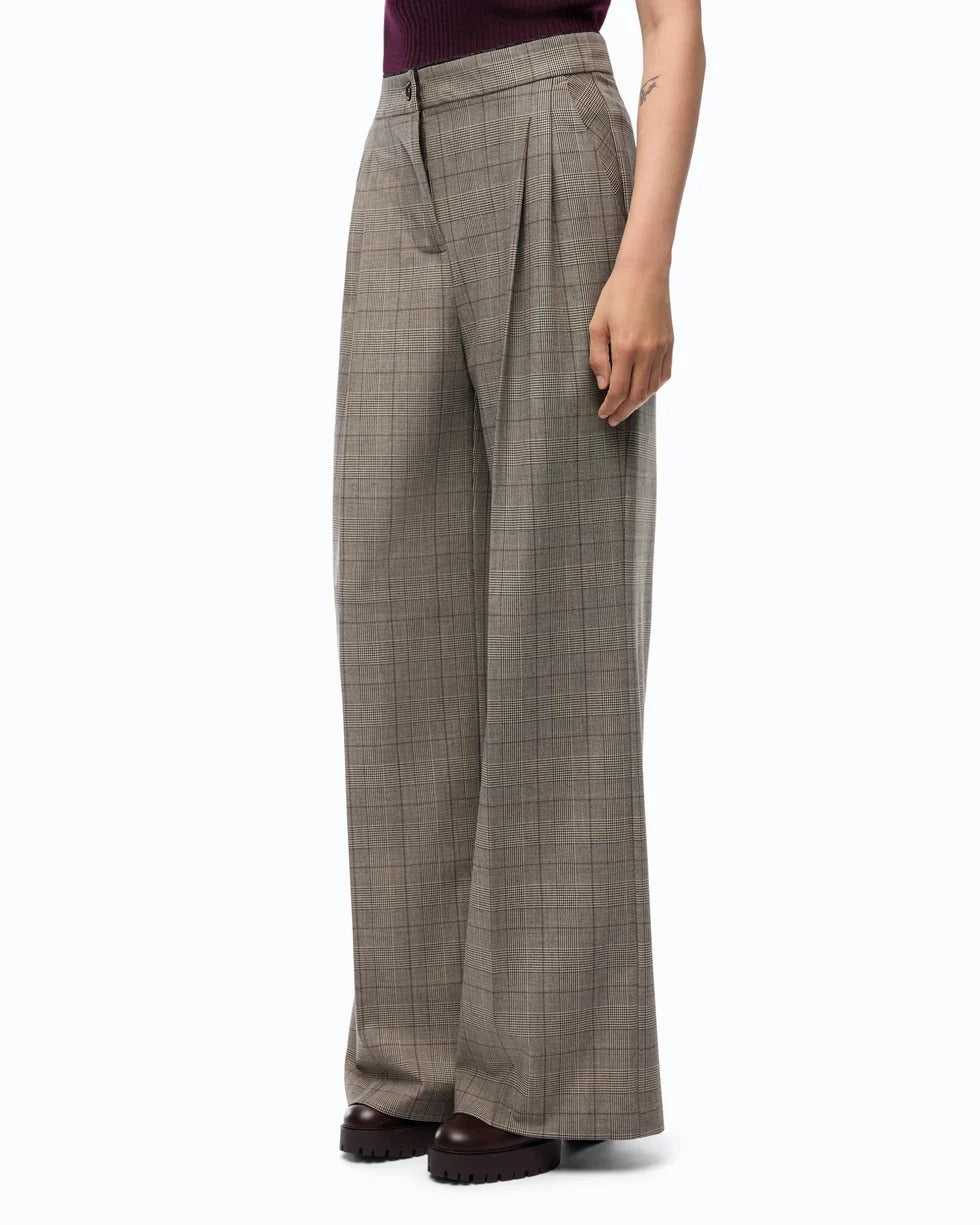 PINKO Pantalone PLUMERIA-Beige/Bordeaux/Nero