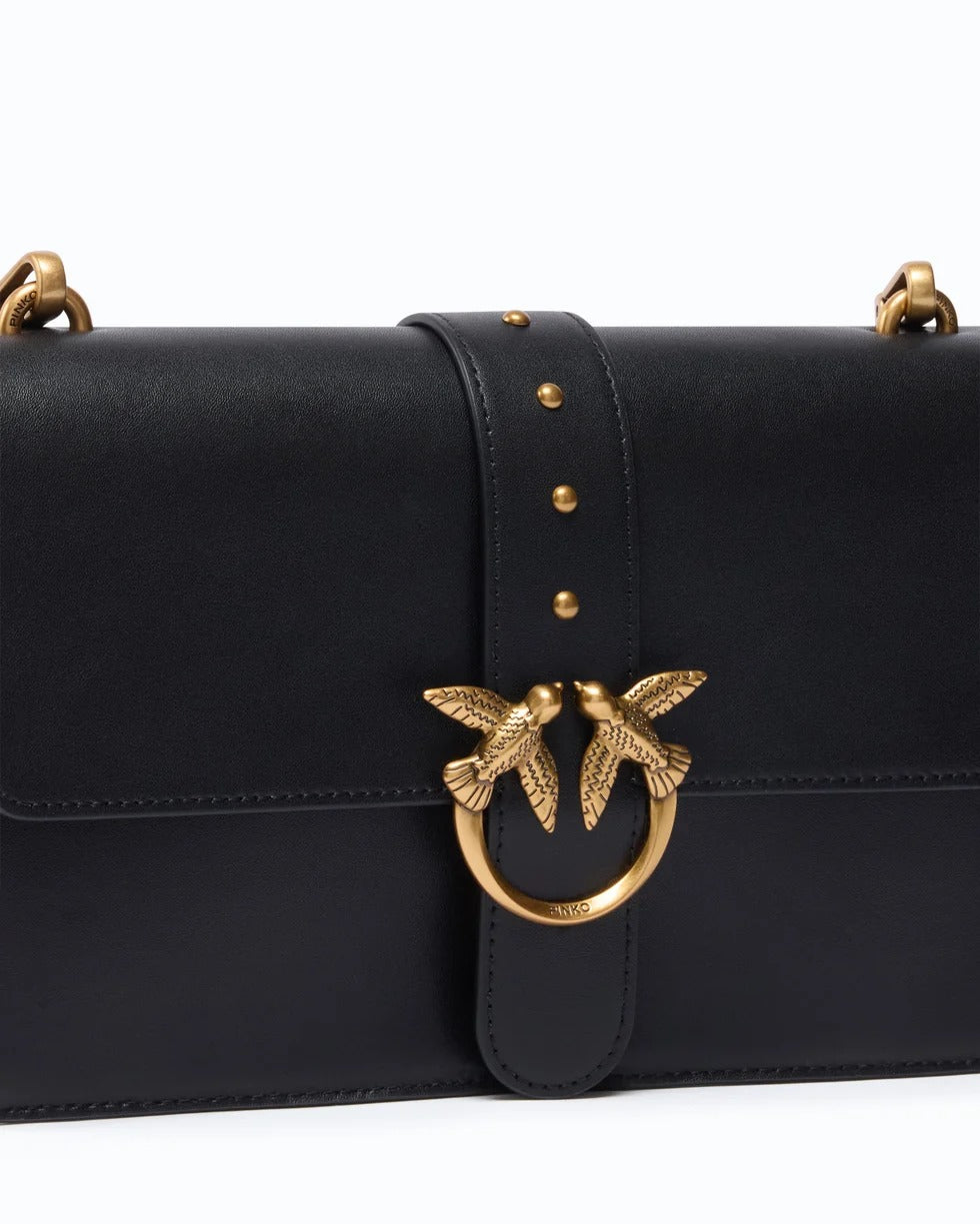 PINKO Borsa LOVE ONE CLASSIC-Nero/Gold