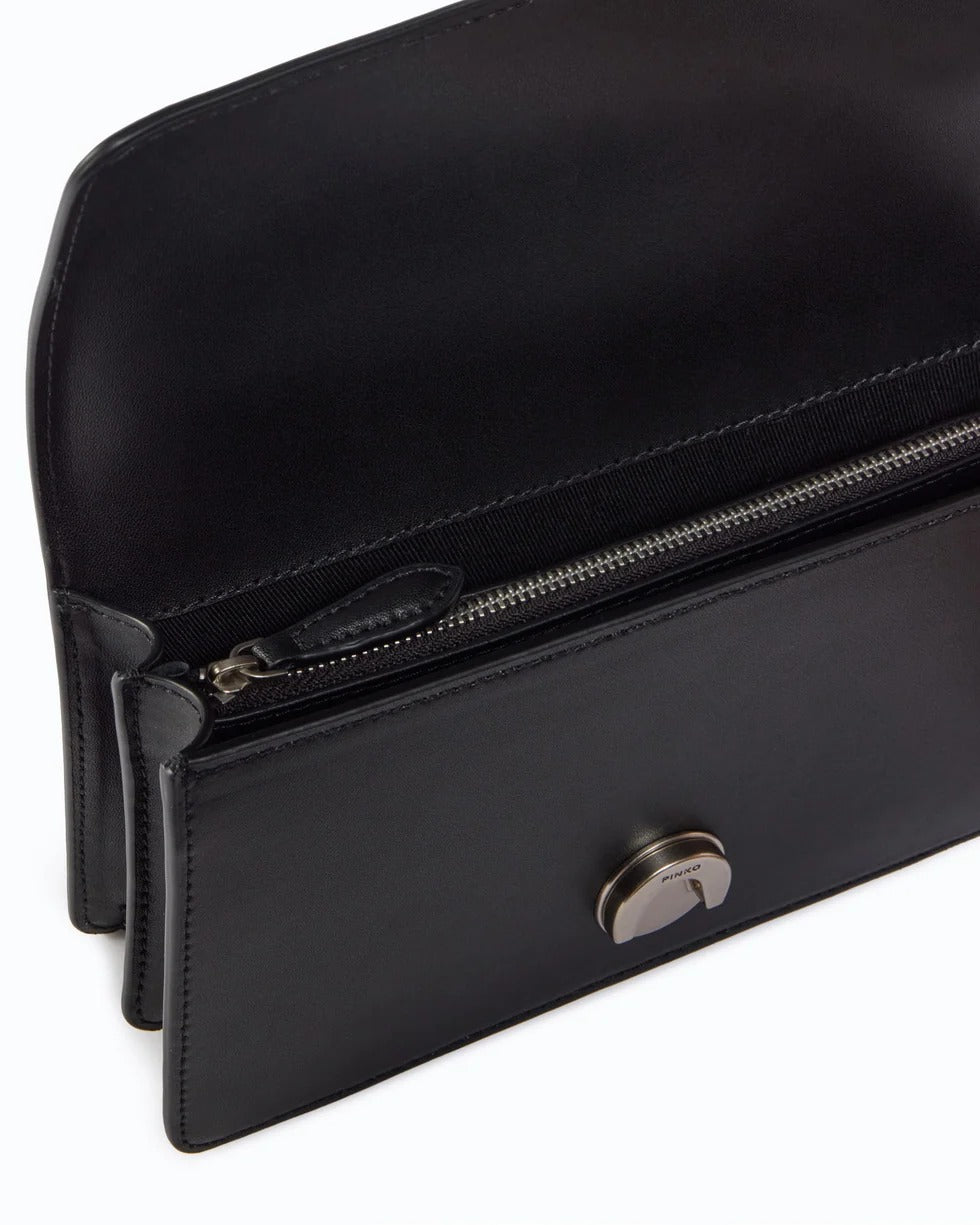 PINKO Borsa LOVE ONE SMALL-Nero/Silver
