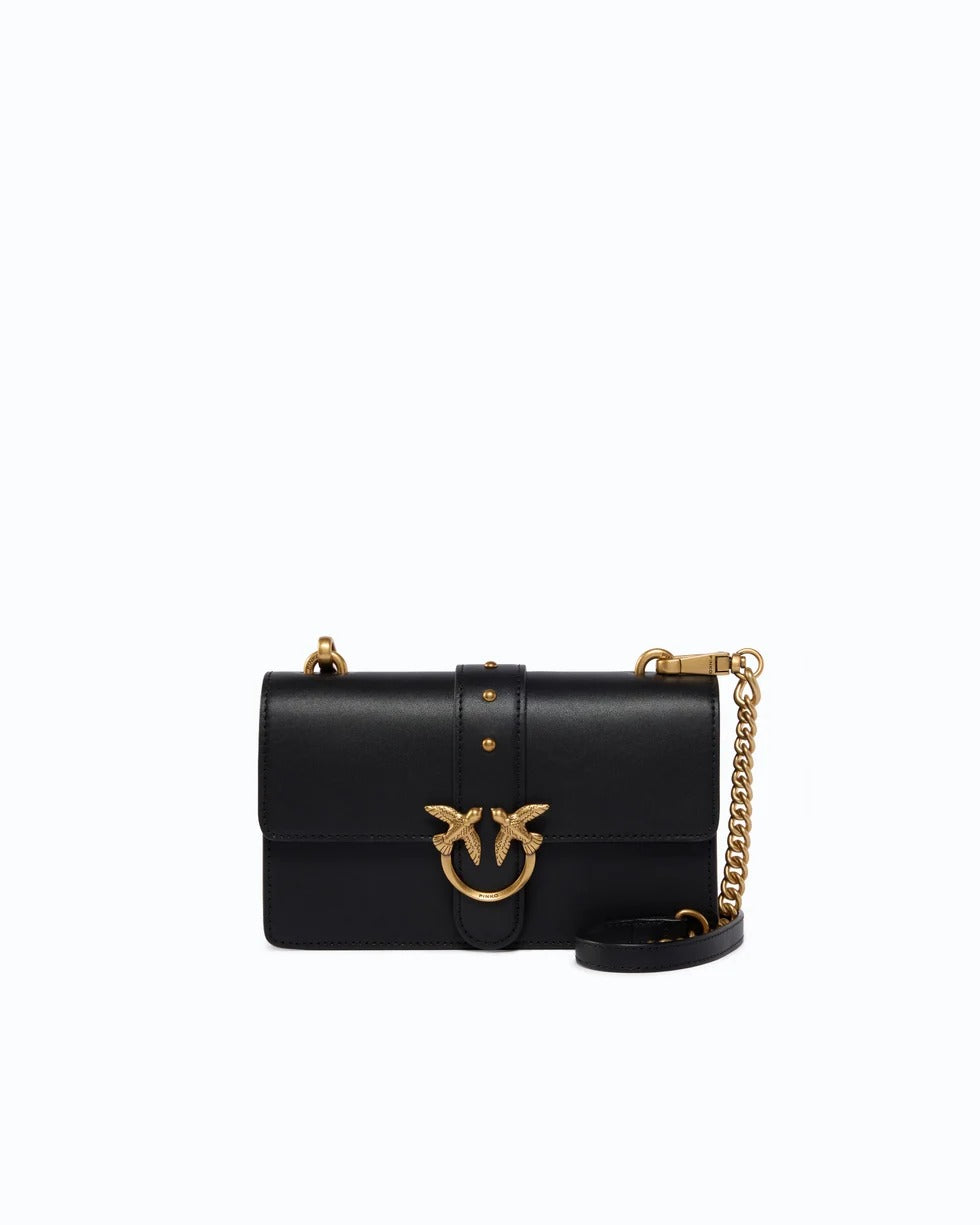 PINKO Borsa LOVE ONE SMALL-Nero/Gold