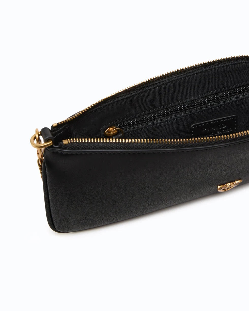 PINKO Borsa NEW HORIZONTAL FLAT-Nero