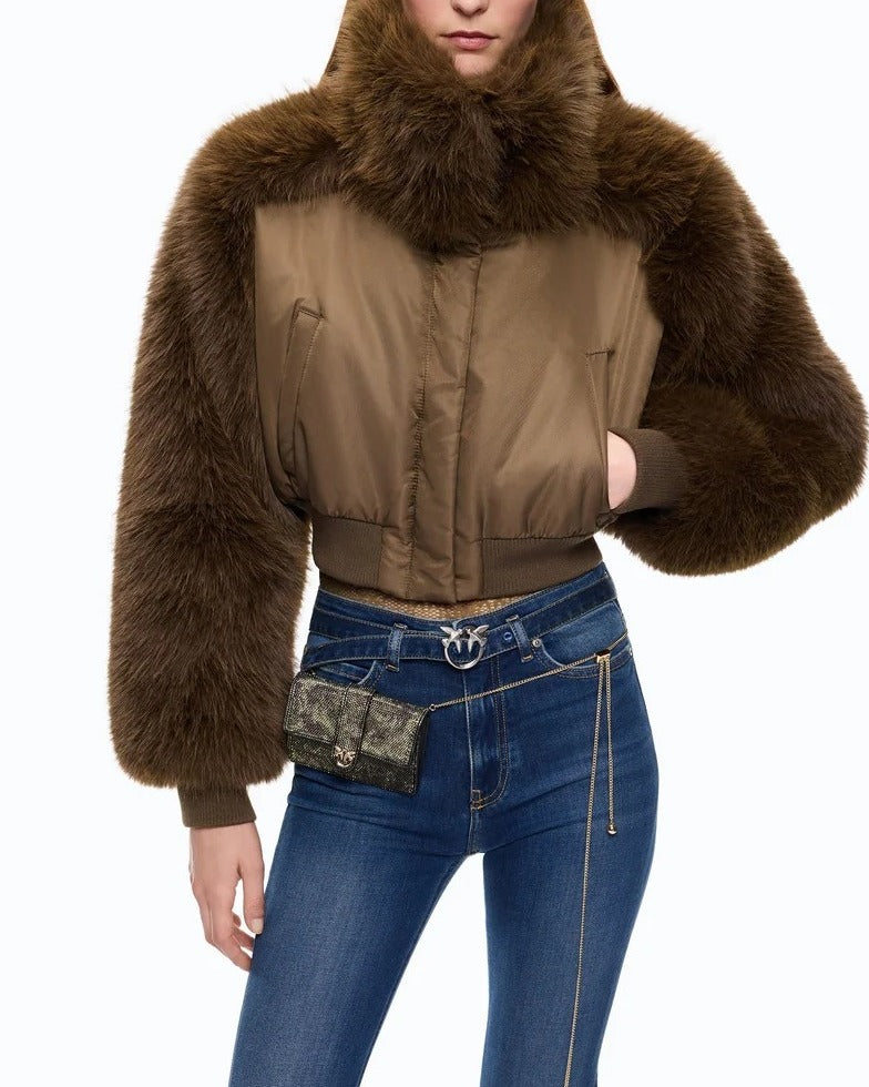 PINKO Bomber PRIMITIVO-Marrone