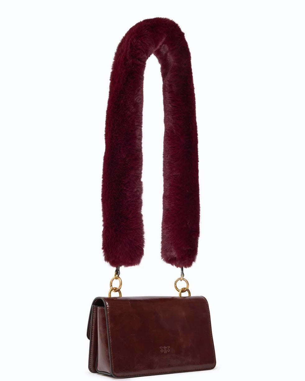 PINKO Borsa LOVE ONE MINI LIGHT-Borgogna