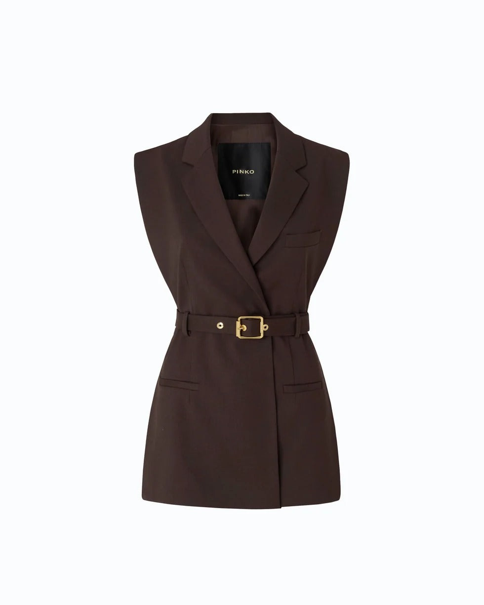 PINKO Gilet NURAQUS-Marrone