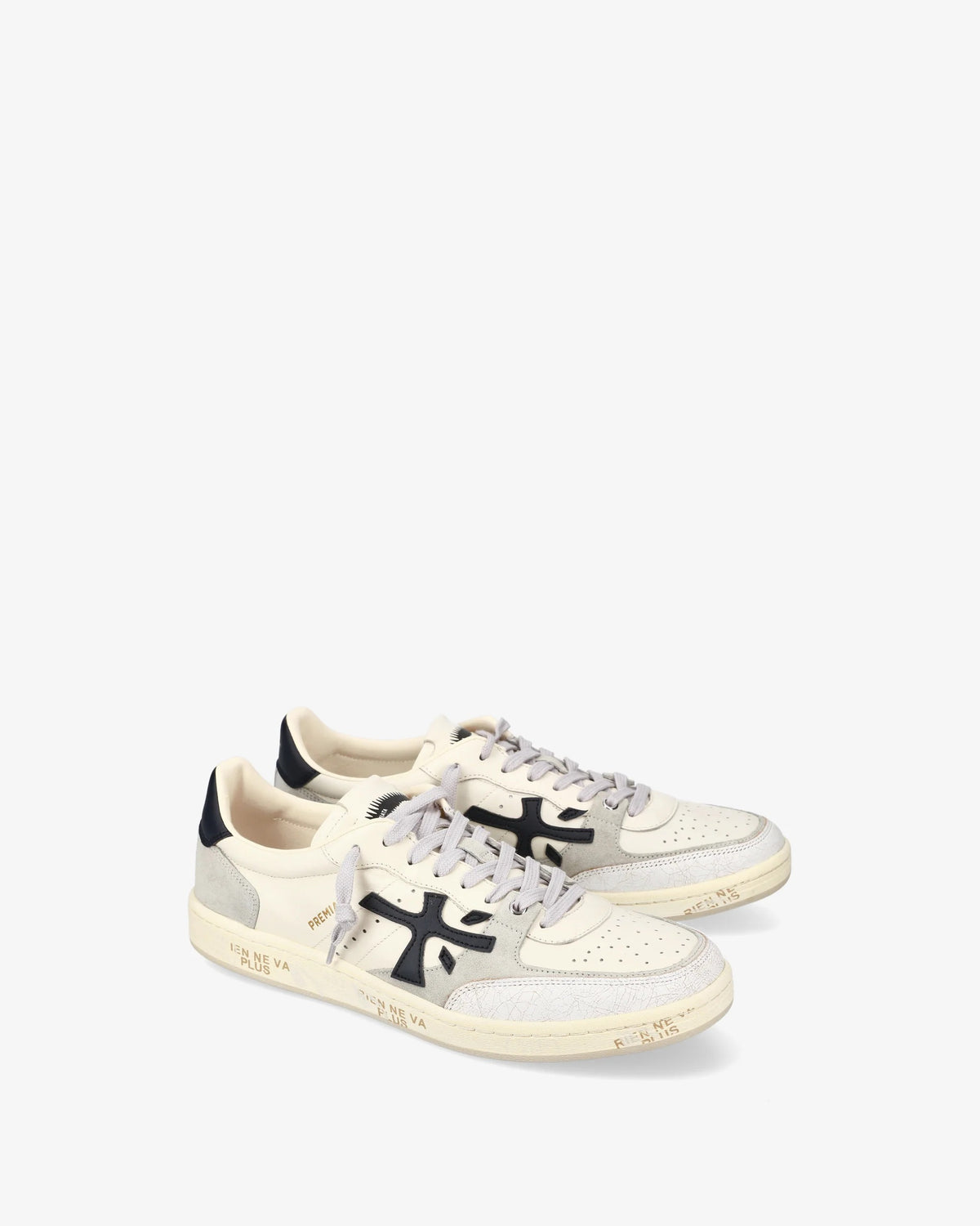 PREMIATA Sneaker Uomo BSKTCLAY-Bianco/Grigio/Nero