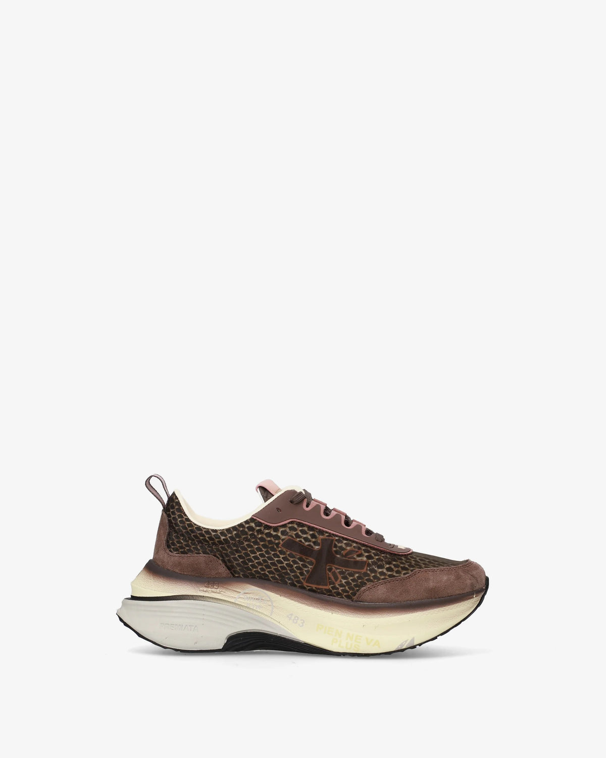 PREMIATA Sneaker Donna HILL 8547-Marrone/Cipria