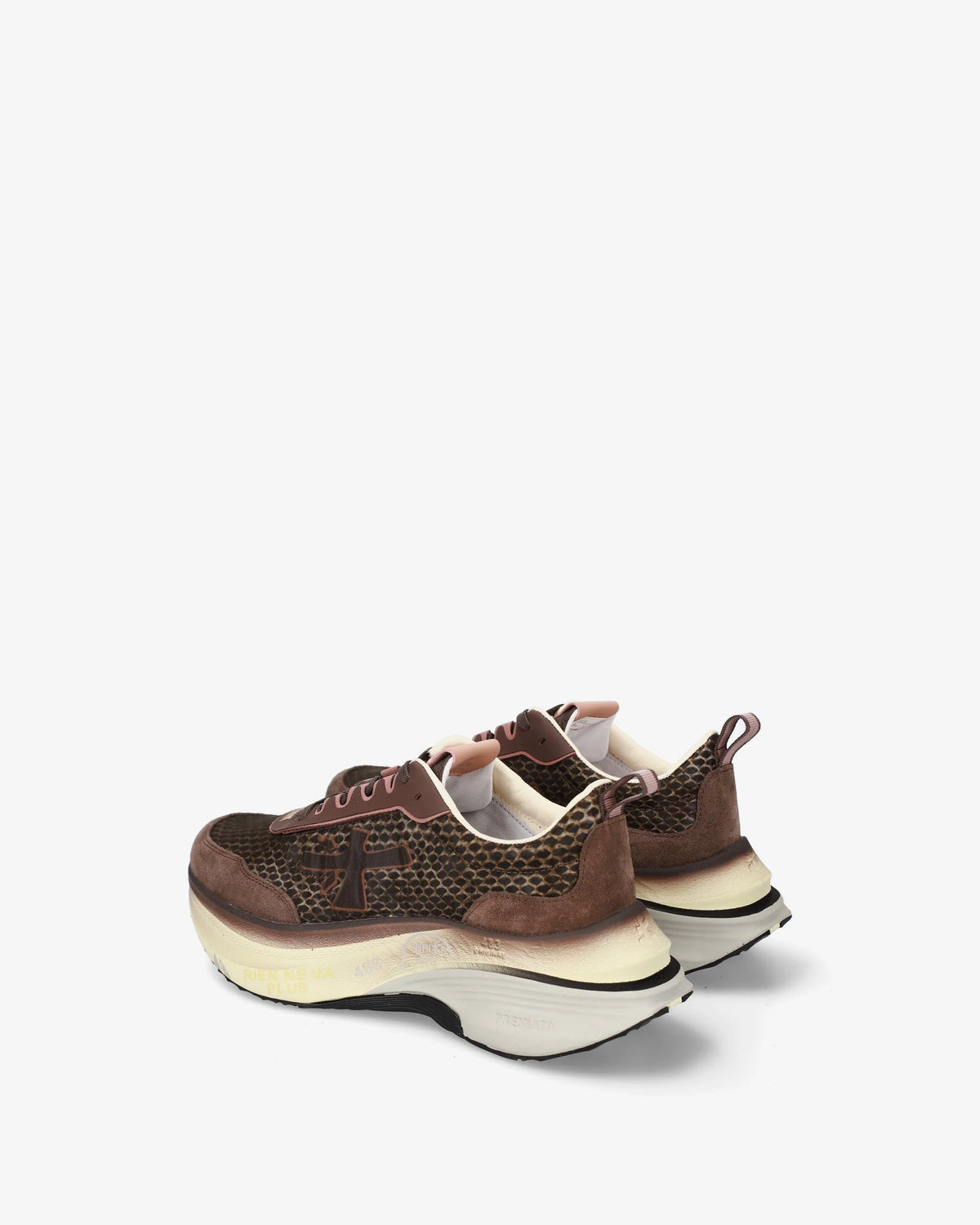 PREMIATA Sneaker Donna HILL 8547-Marrone/Cipria