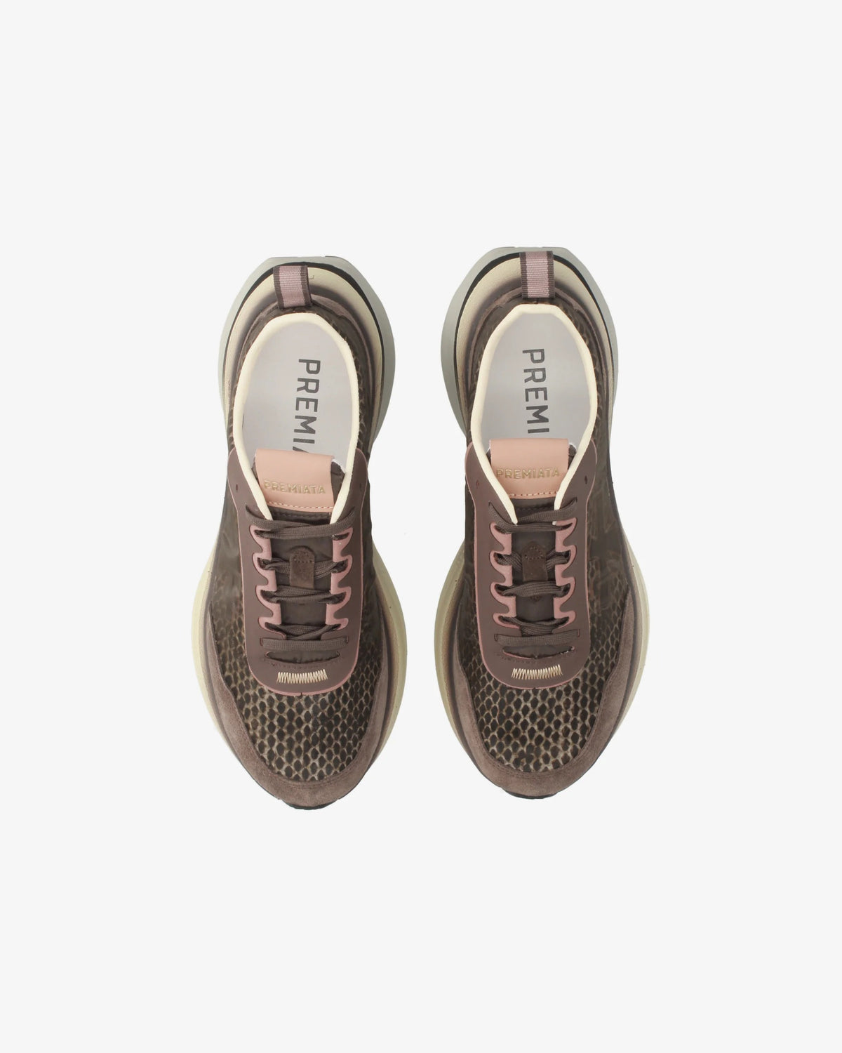 PREMIATA Sneaker Donna HILL 8547-Marrone/Cipria