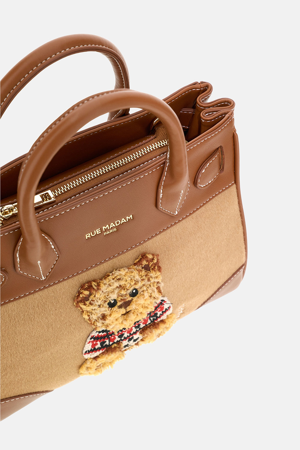 RUE MADAM Borsa MARVIN LOVE MINI TOTE-Camel