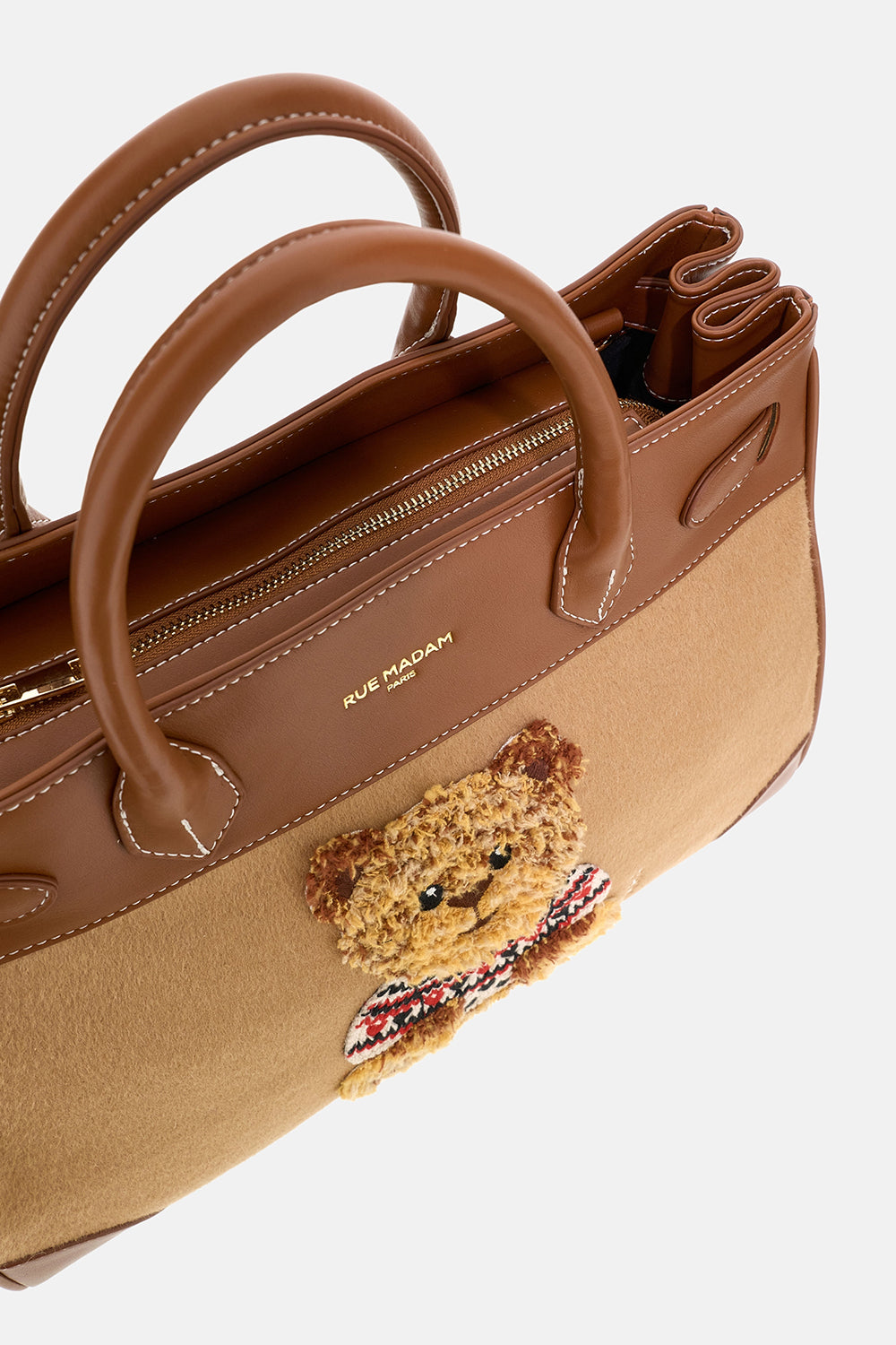 RUE MADAM Borsa MARVIN LOVE TOTE-Camel