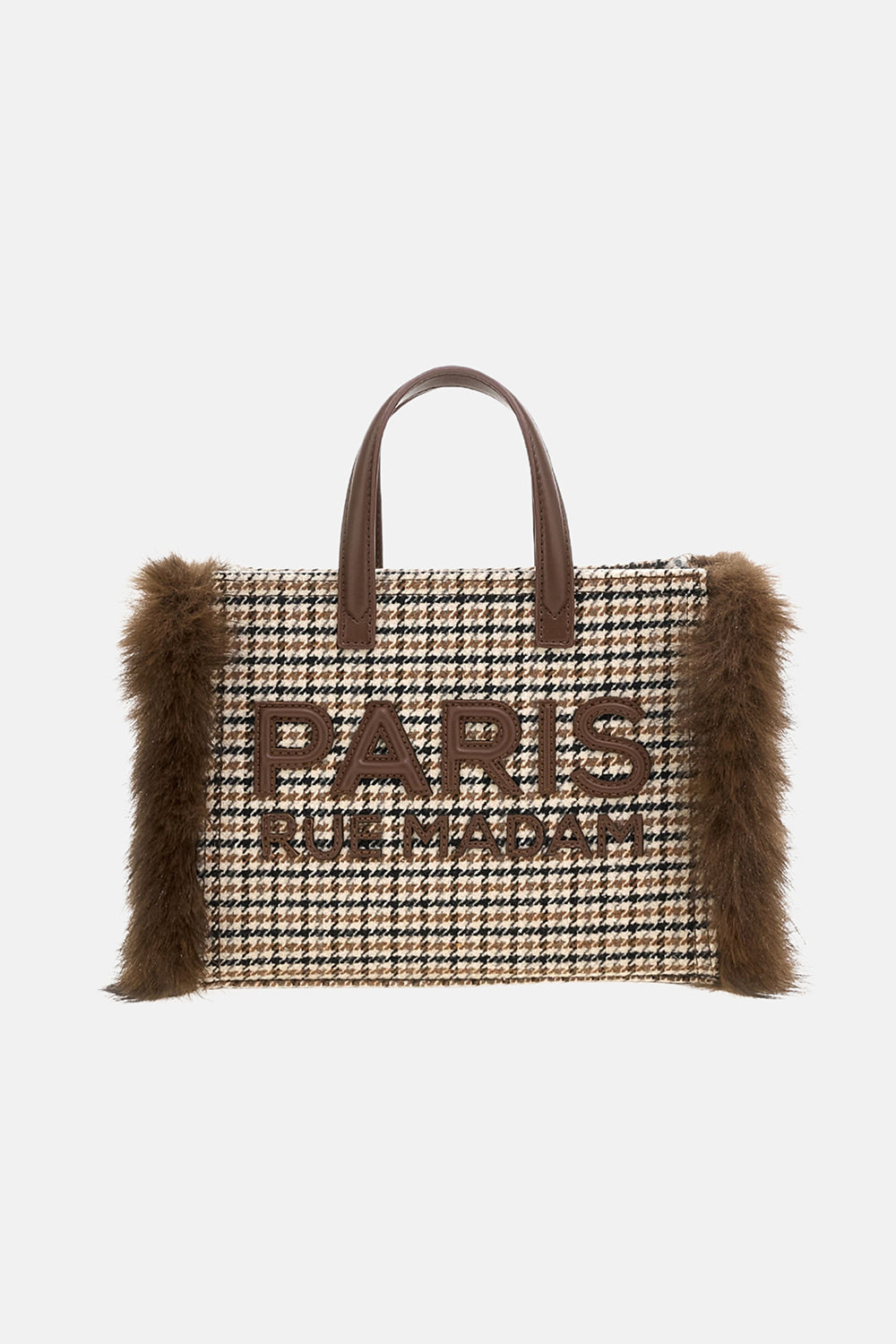 RUE MADAM Borsa MEGEVE MINI TOTE-Pied de Poule