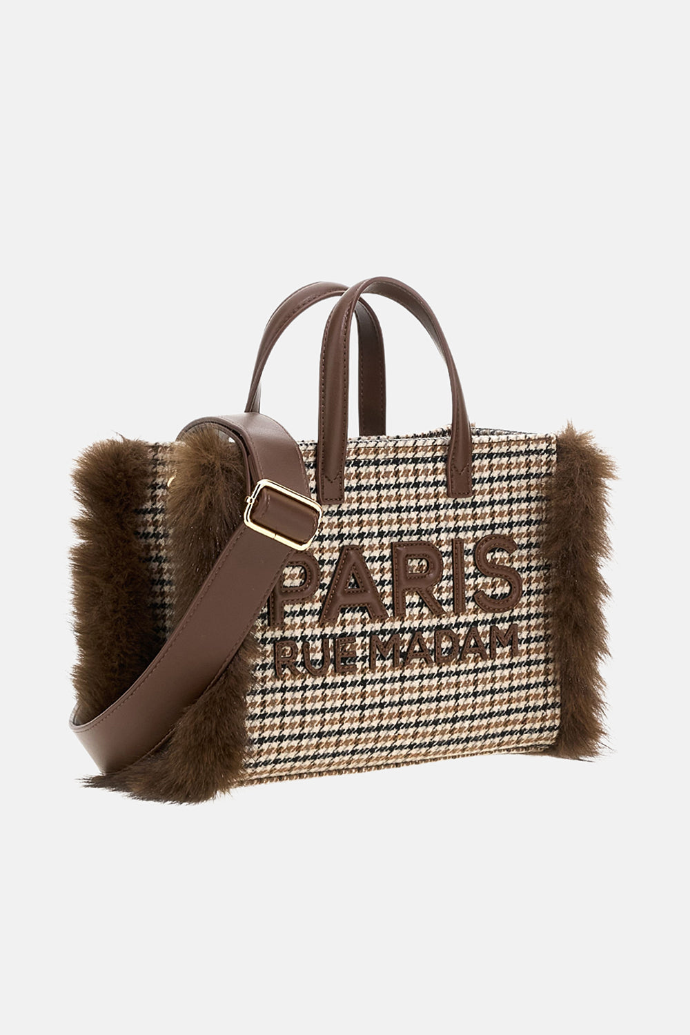 RUE MADAM Borsa MEGEVE MINI TOTE-Pied de Poule