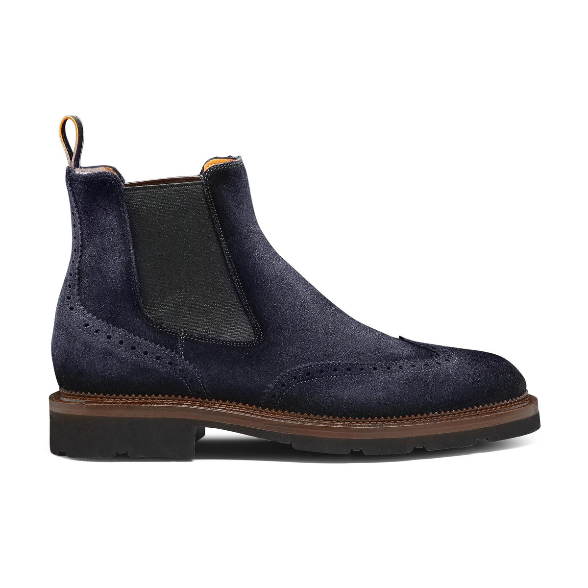 SANTONI Stivaletto Uomo Chelsea KALAMABOOT-Blu