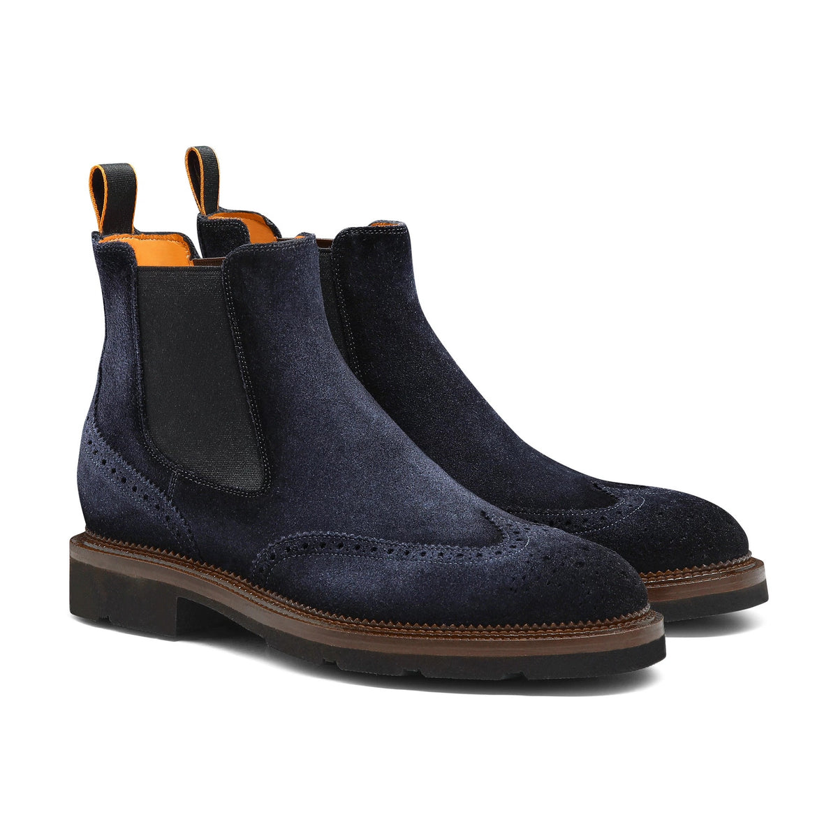 SANTONI Stivaletto Uomo Chelsea KALAMABOOT-Blu