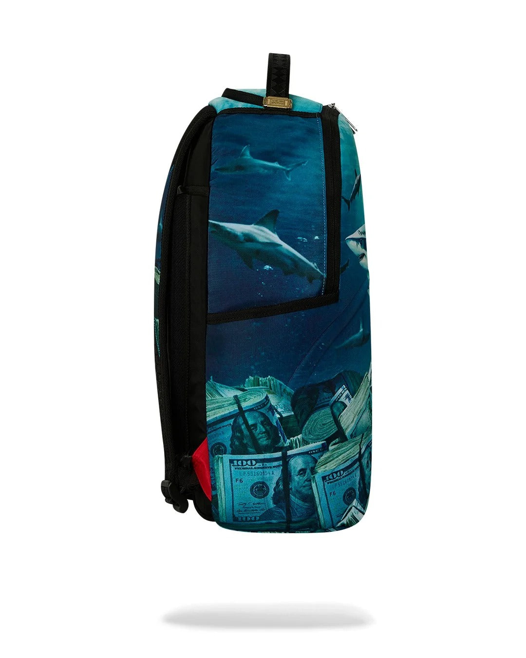 SPRAYGROUND Zaino SHARK UNDER WATER WITH MONEY-Blu