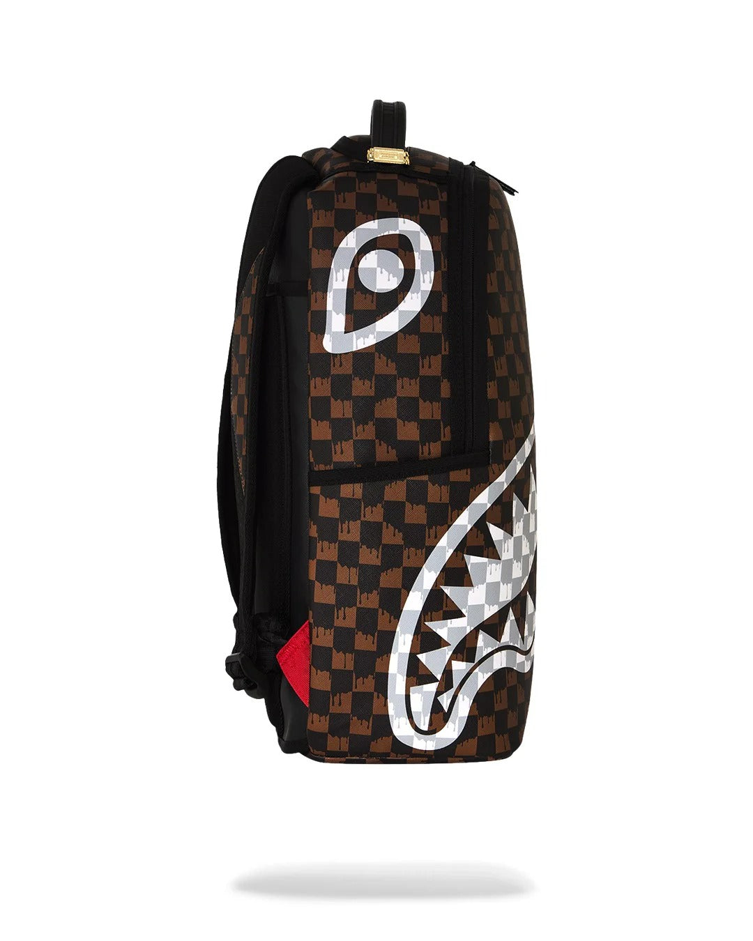 SPRAYGROUND Zaino DRIP CHECK SHARK-Marrone