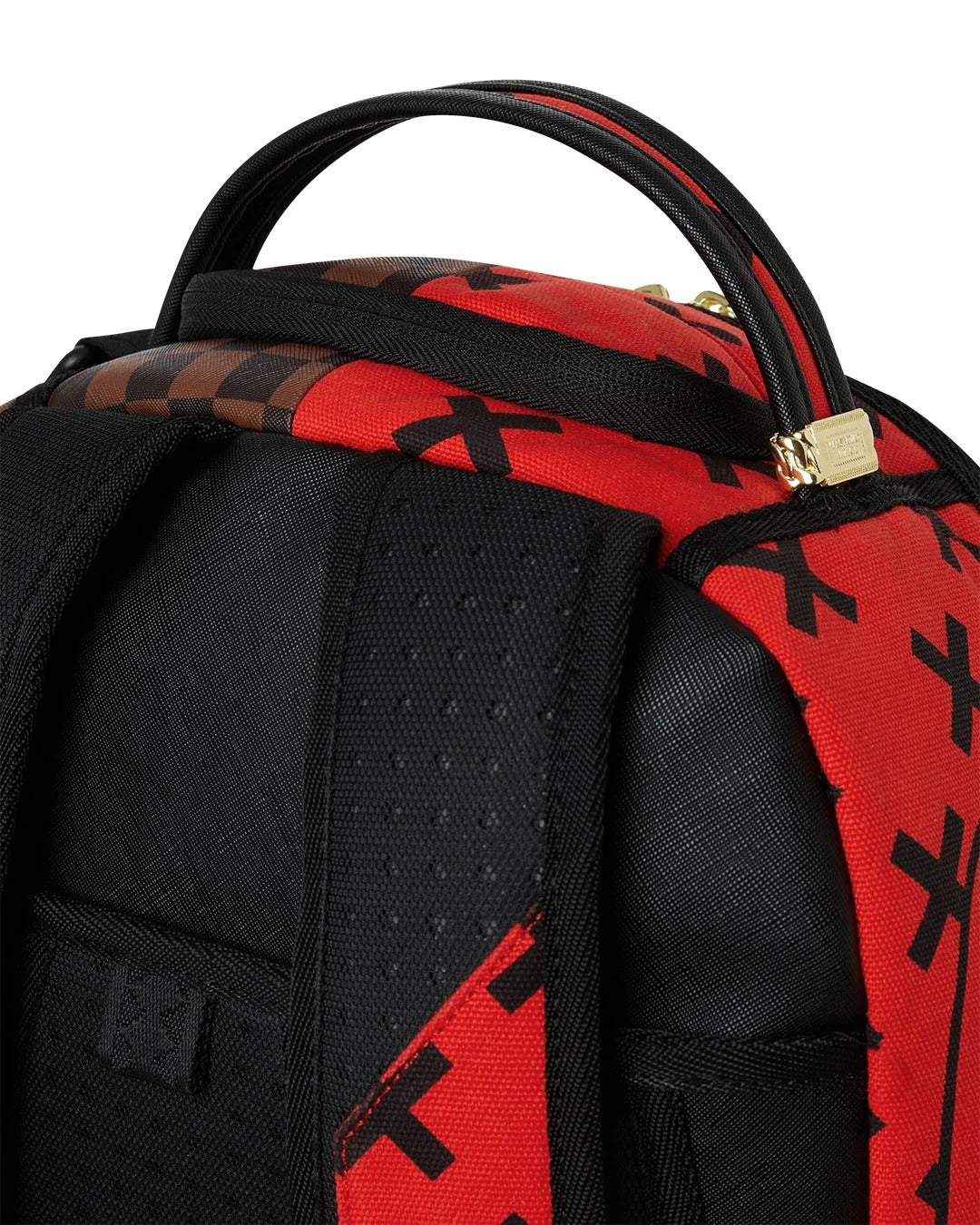 SPRAYGROUND Zaino REVERSE HALF SPLIT-Rosso/Marrone