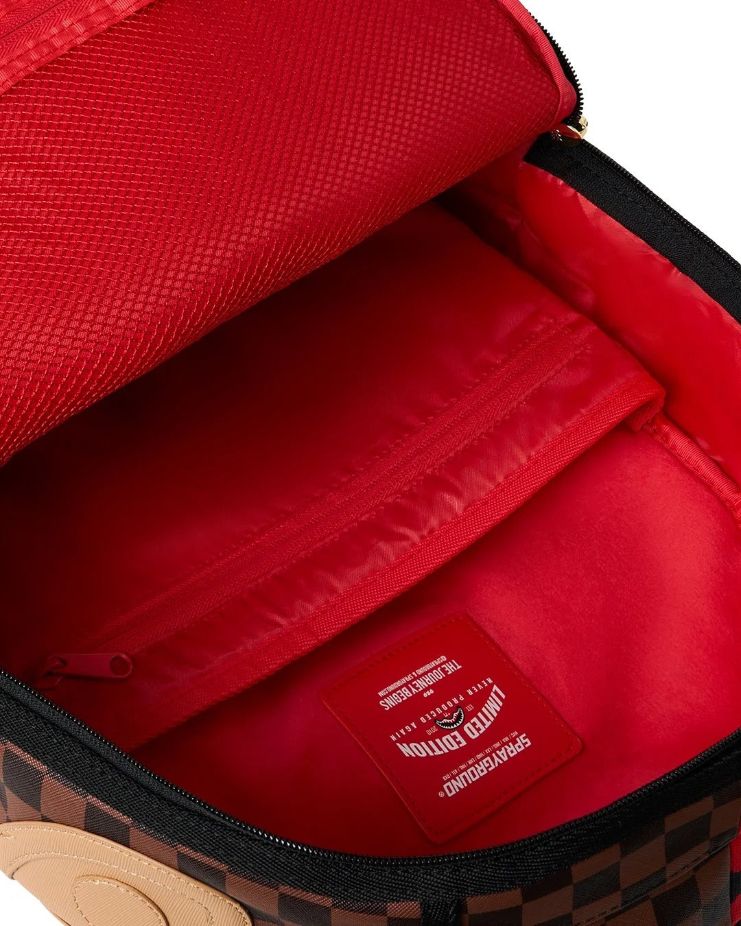 SPRAYGROUND Zaino REVERSE HALF SPLIT-Rosso/Marrone