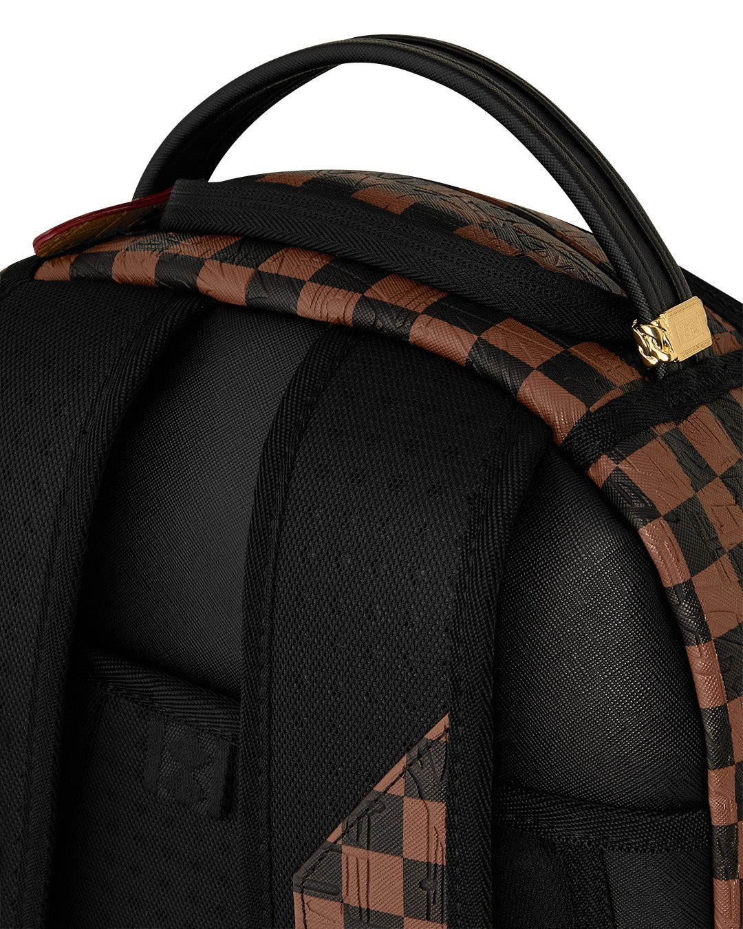 SPRAYGROUND Zaino EMBOSSED CHECK-Marrone