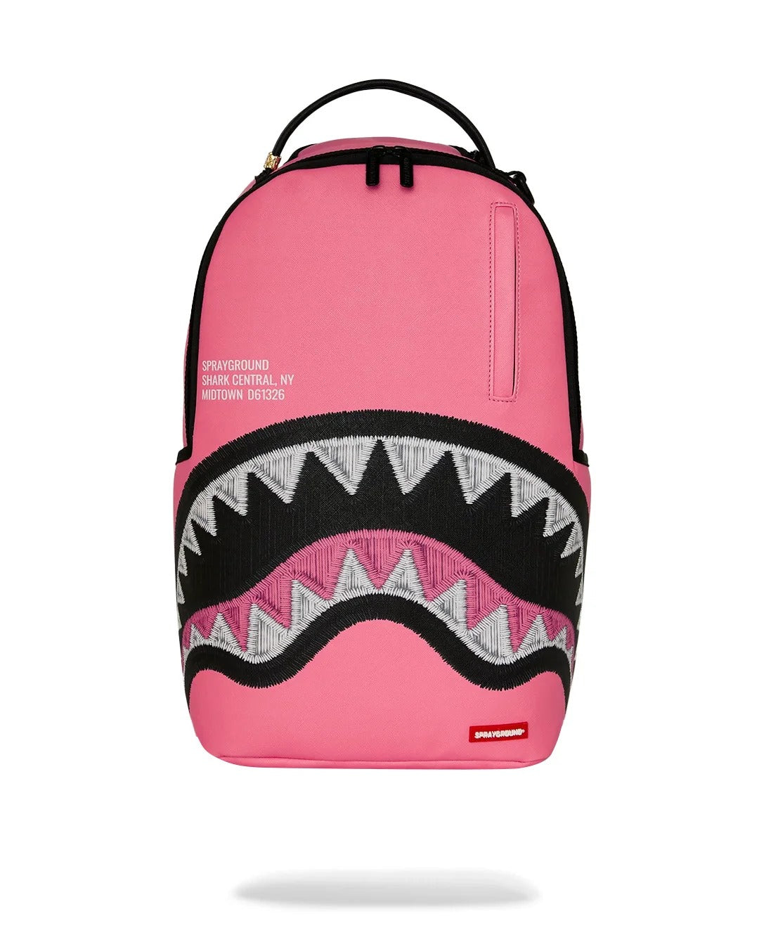 SPRAYGROUND Zaino SHARK CENTRAL EMBROIDERED-Rosa