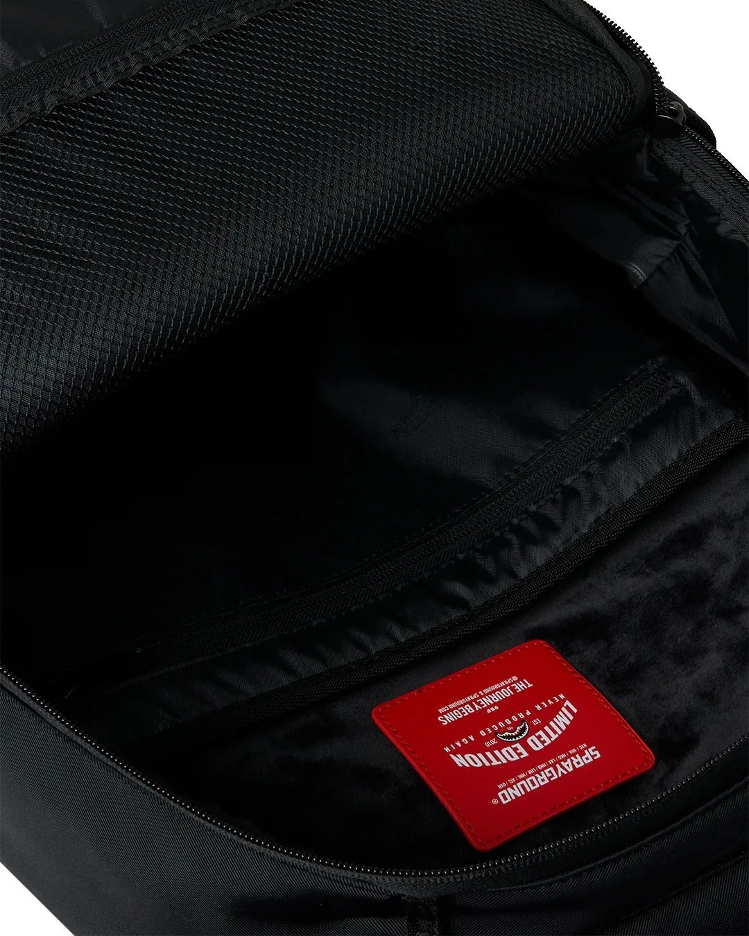 SPRAYGROUND Zaino SHARK CENTRAL BLACKED OUT EMBOSSED-Nero