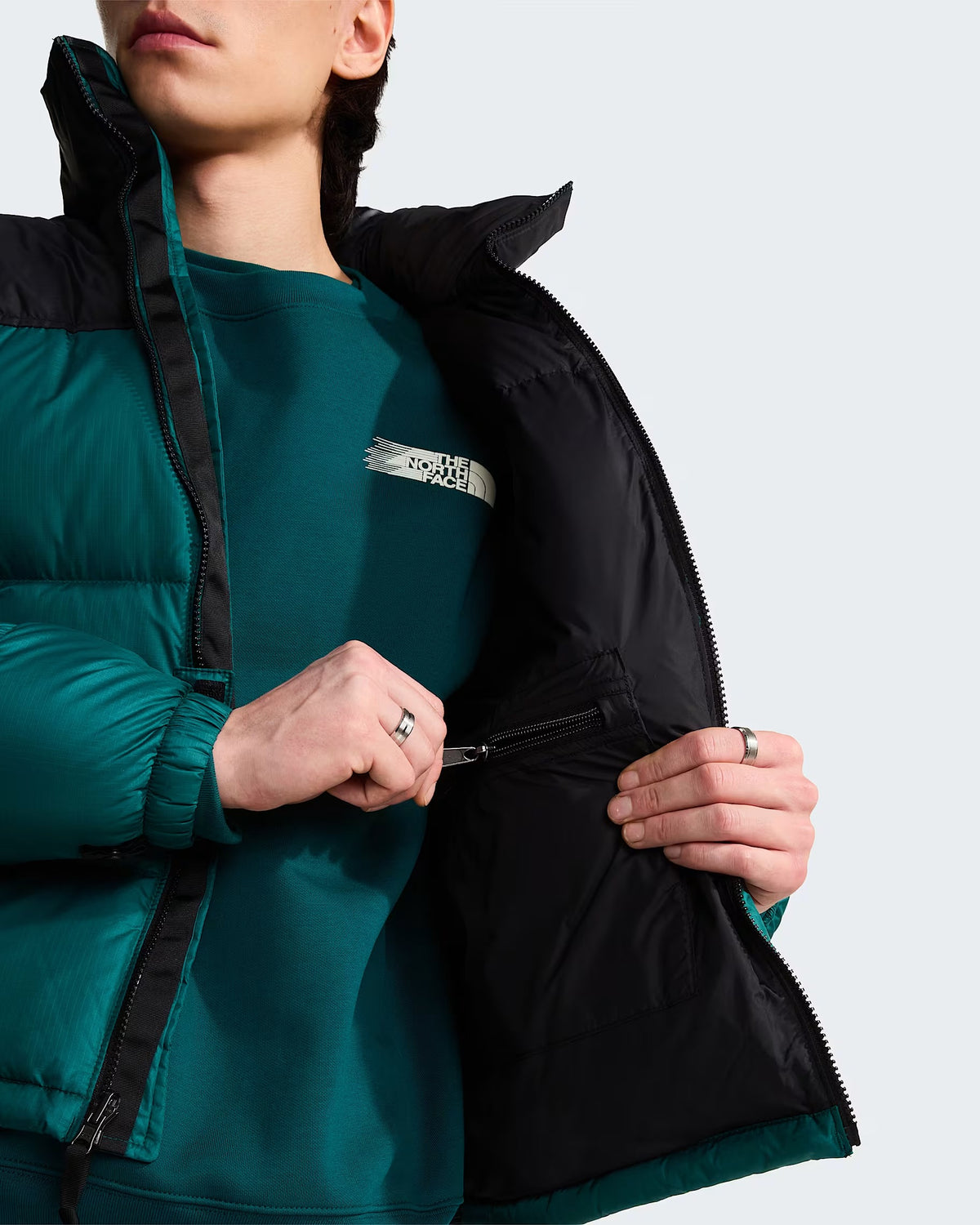THE NORTH FACE Giacca Uomo 1996 RETRO NUPTSE-Pacific Teal