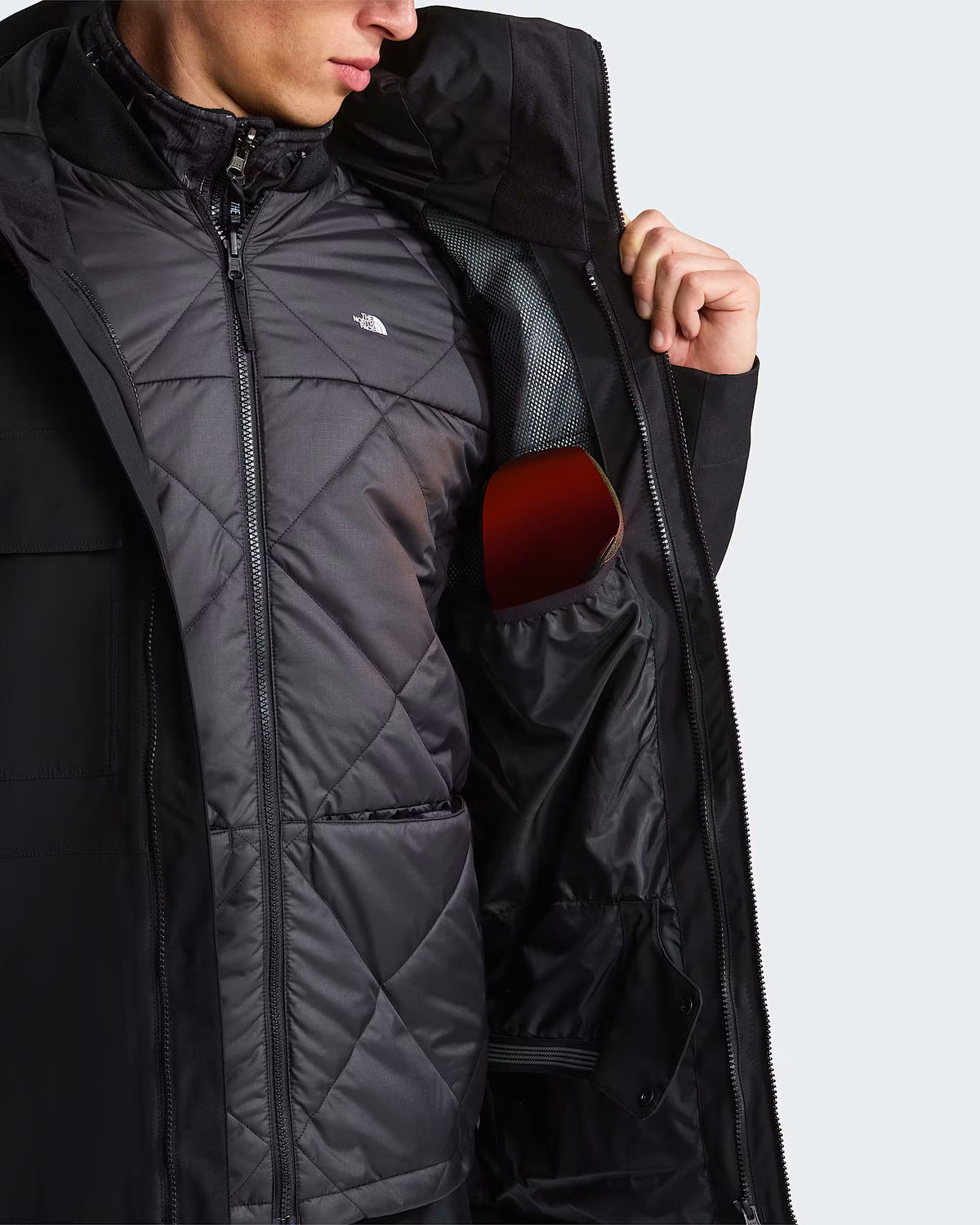 THE NORTH FACE Giacca Uomo FOURBARREL TRICLIMATE 3 in 1-Tnf Black