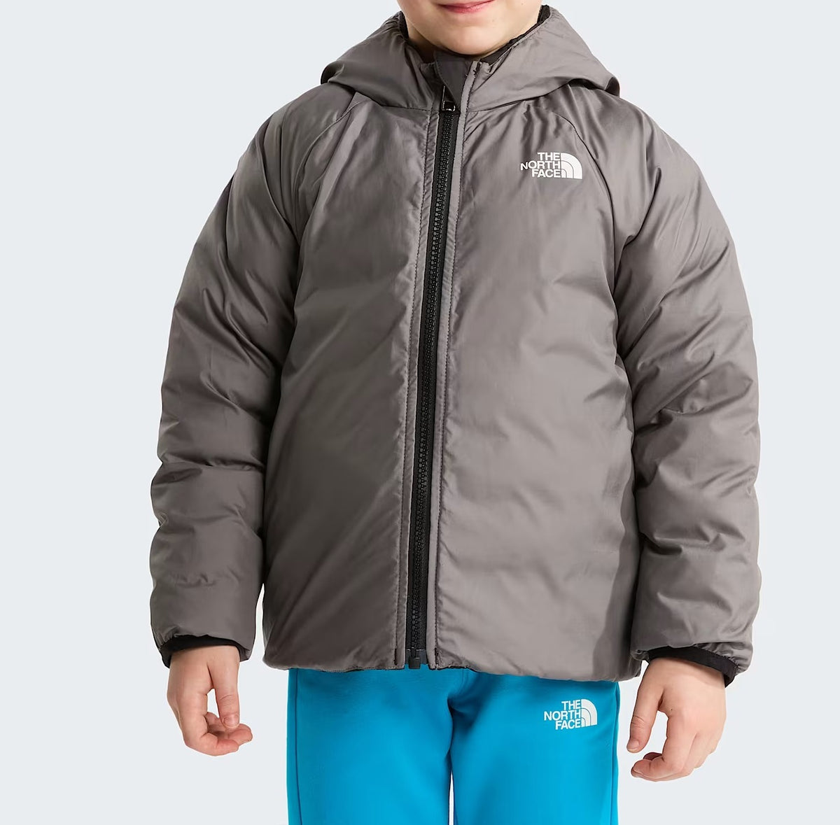 THE NORTH FACE Giacca Unisex Bambino REVERSIBLE PERRITO-Tnf Black/Smoked Pearl